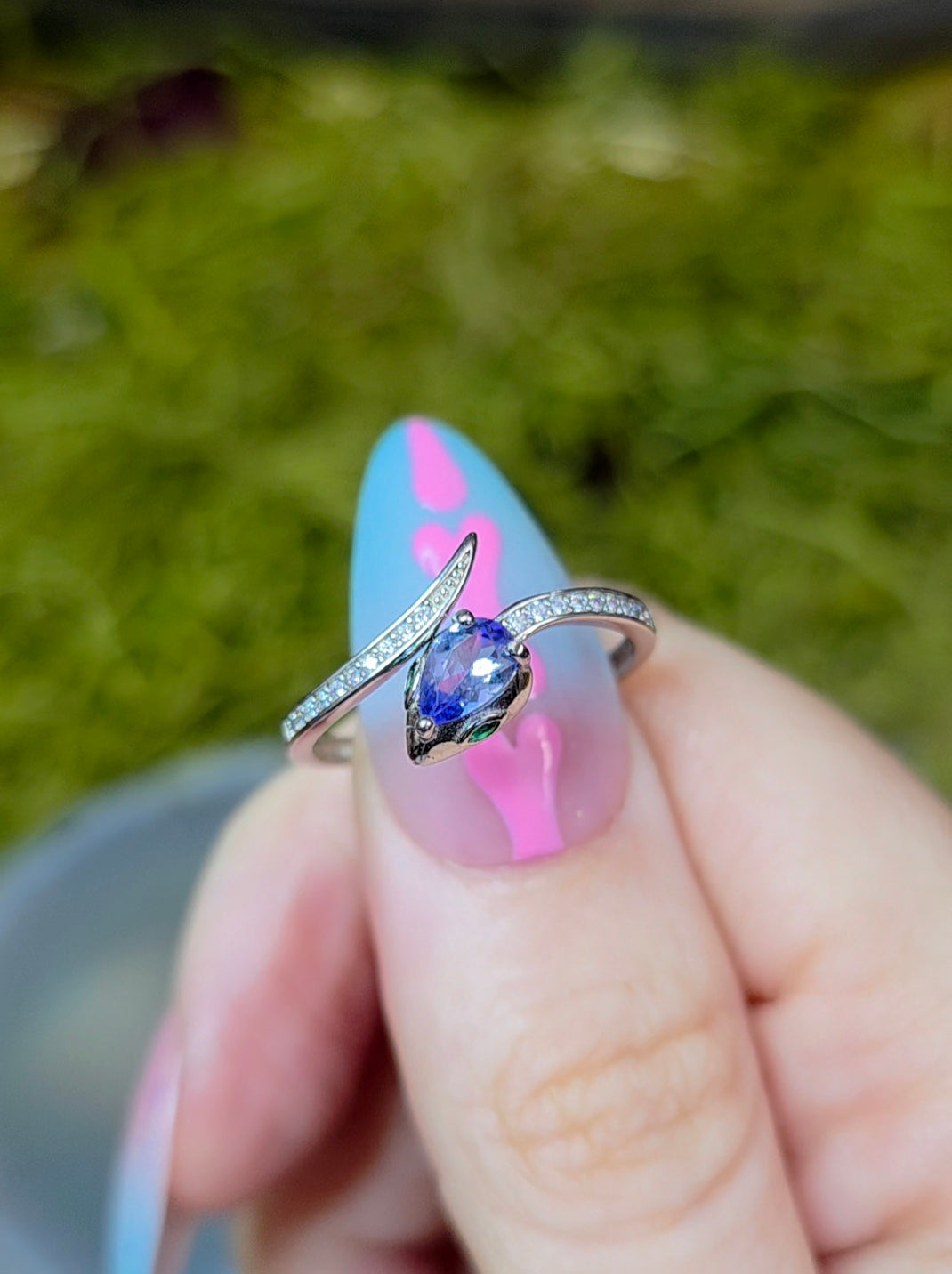 Tanzanite Snake Ring A