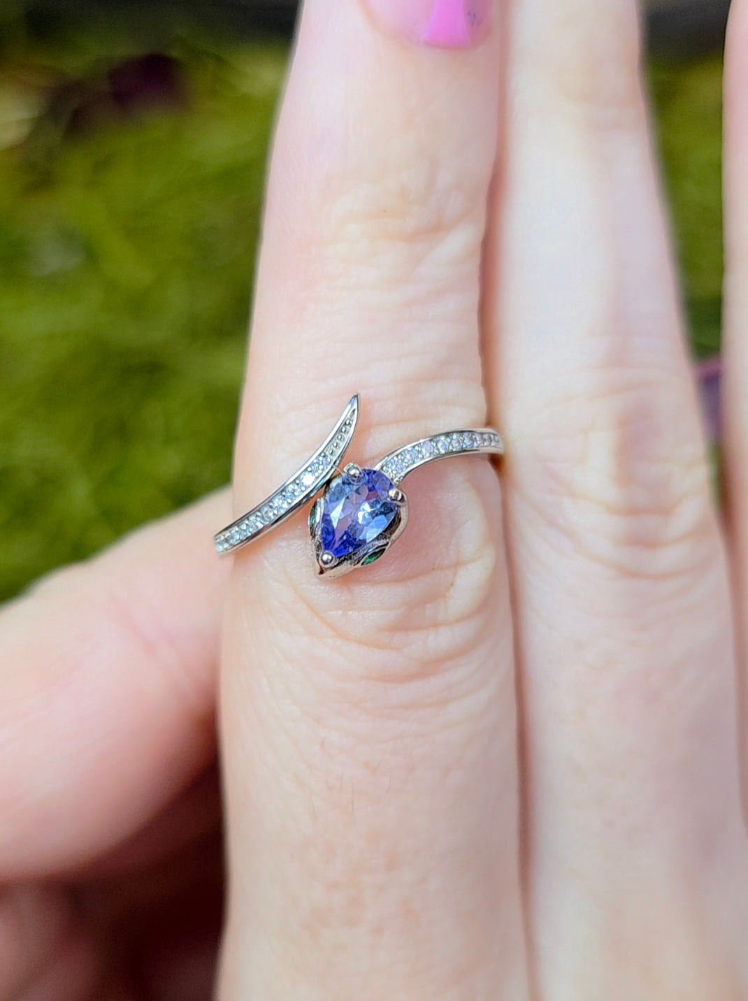Tanzanite Snake Ring A