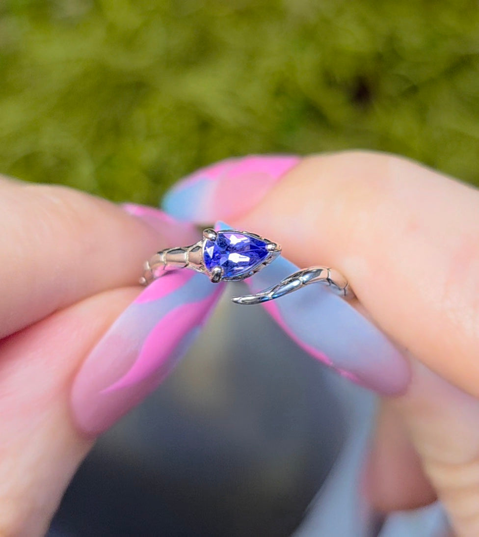 Tanzanite Snake Ring B