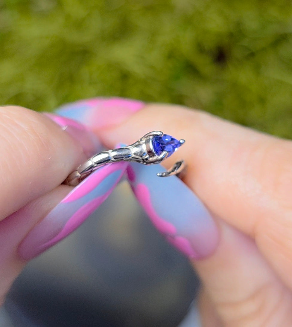 Tanzanite Snake Ring B