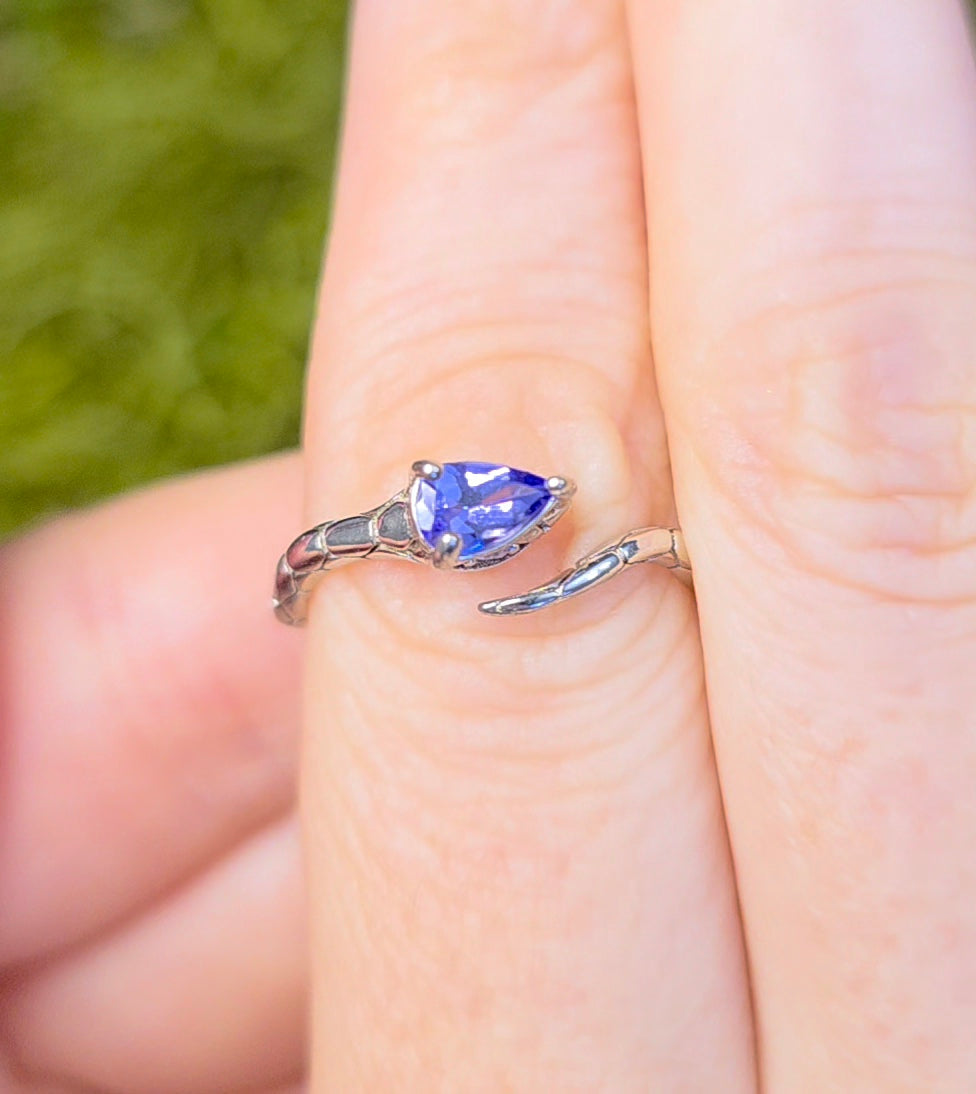 Tanzanite Snake Ring B
