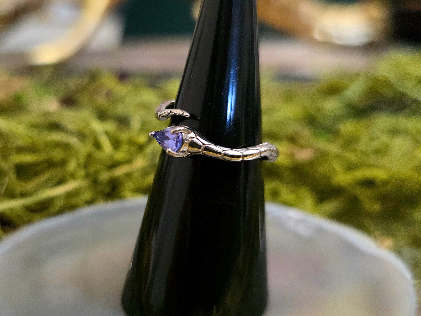 Tanzanite Snake Ring B