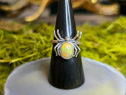 Opal Spider Ring