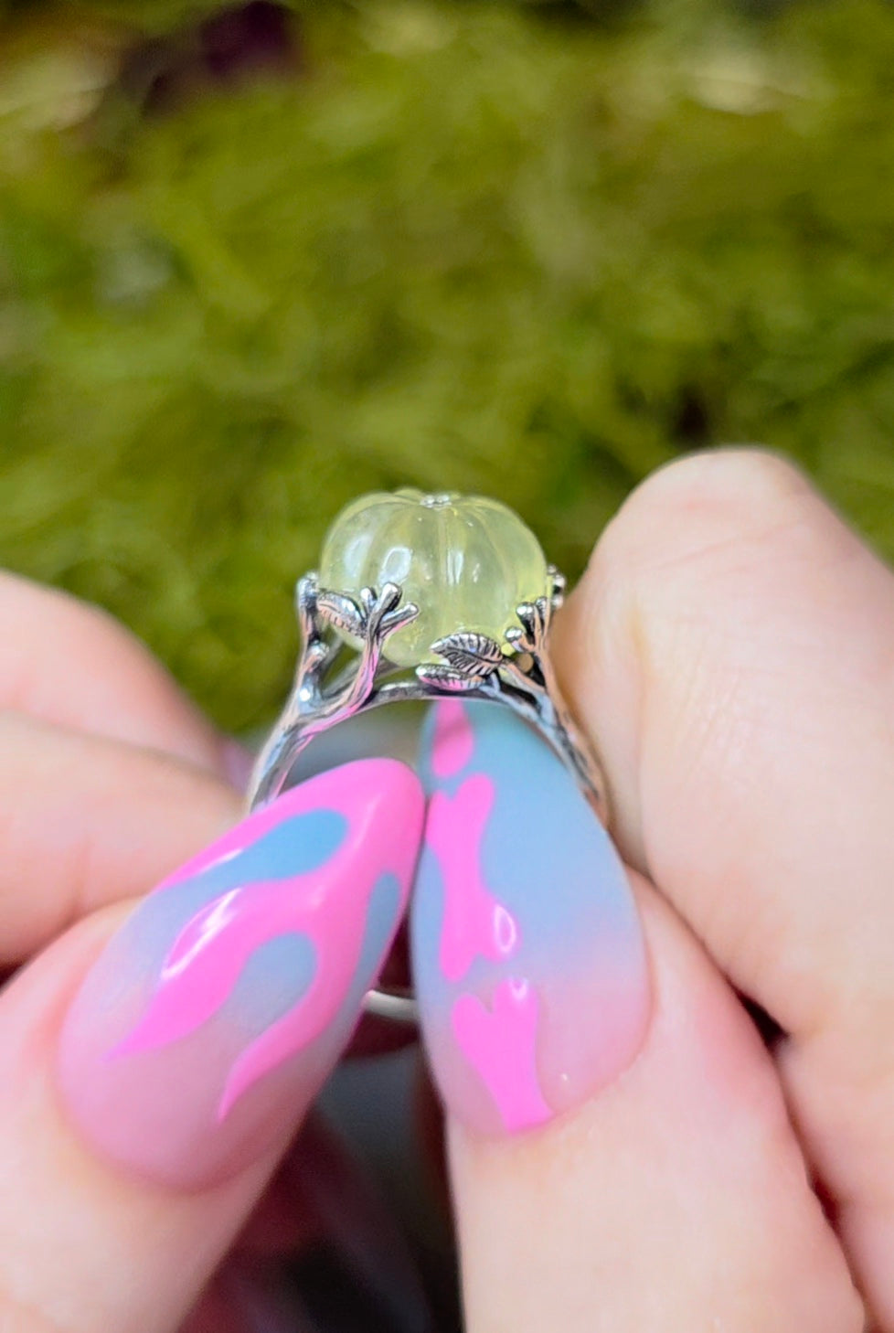 Prehnite Pumpkin Ring A