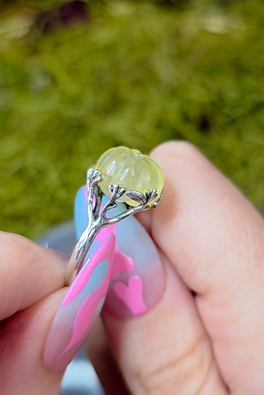 Prehnite Pumpkin Ring A
