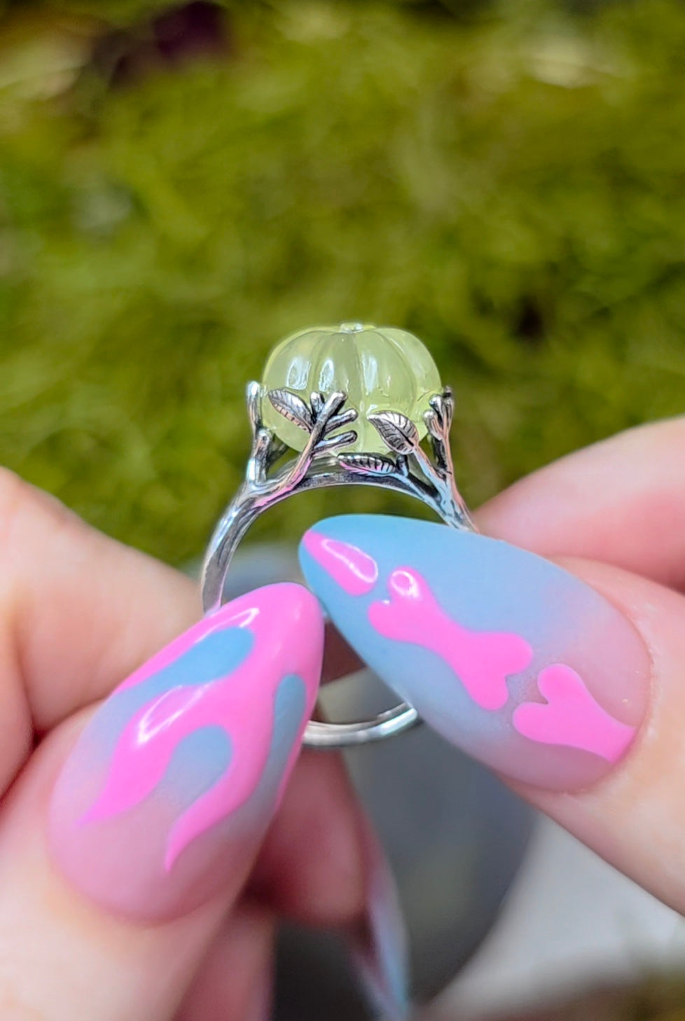 Prehnite Pumpkin Ring A