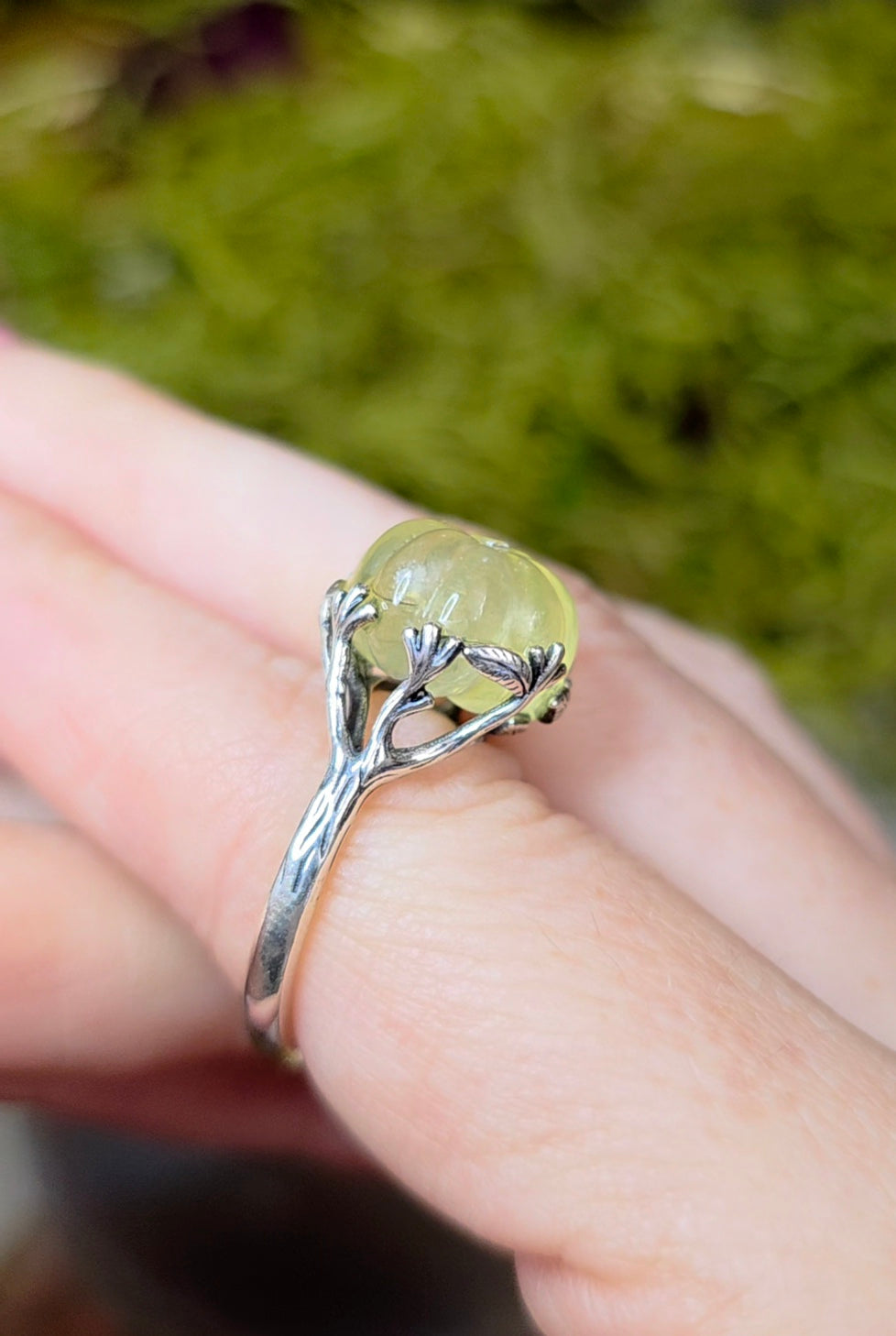 Prehnite Pumpkin Ring A