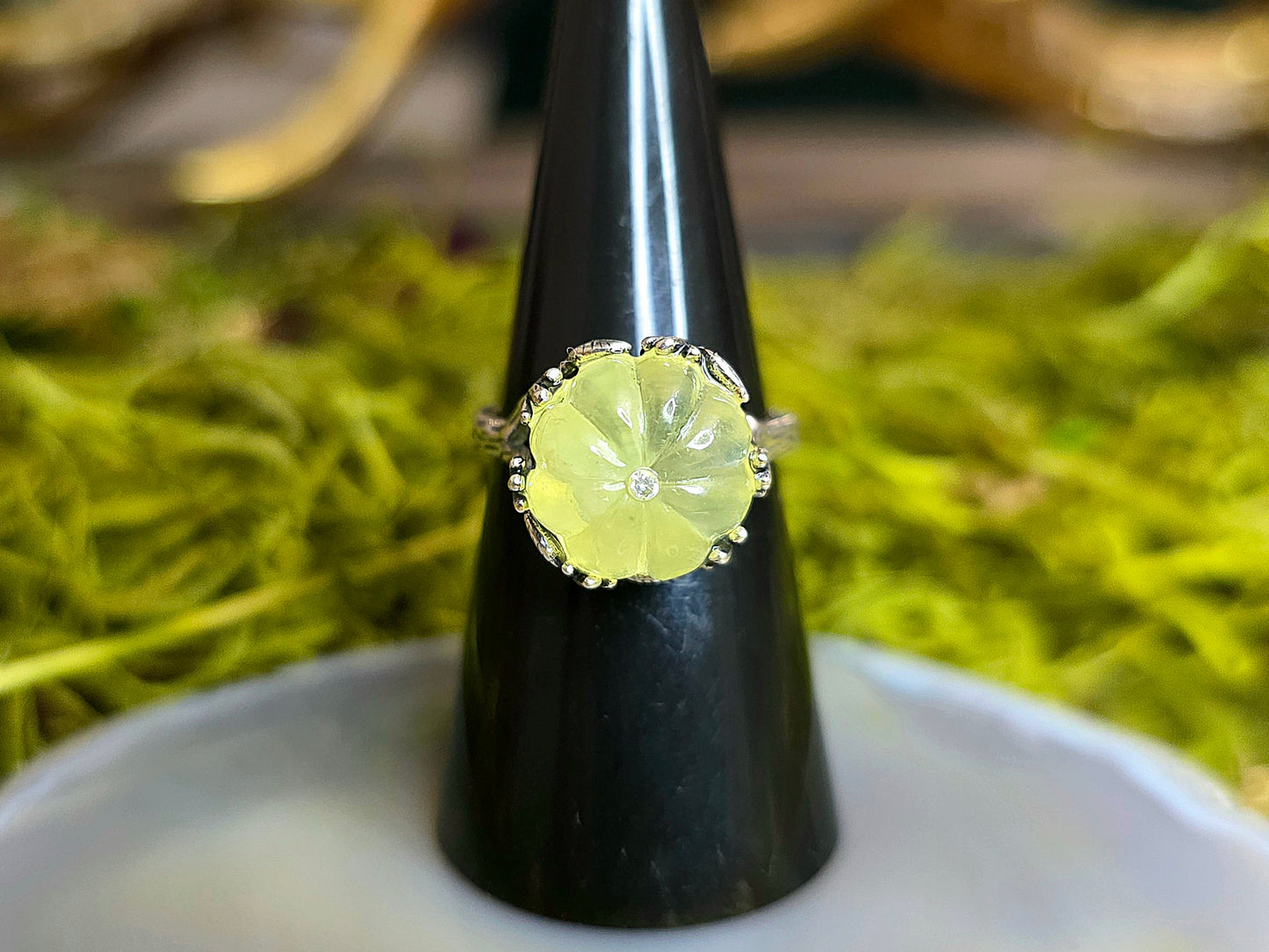 Prehnite Pumpkin Ring A