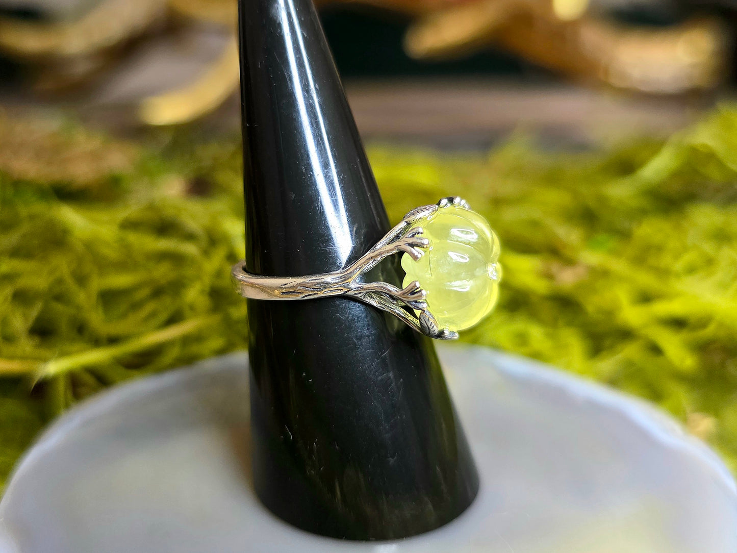 Prehnite Pumpkin Ring A