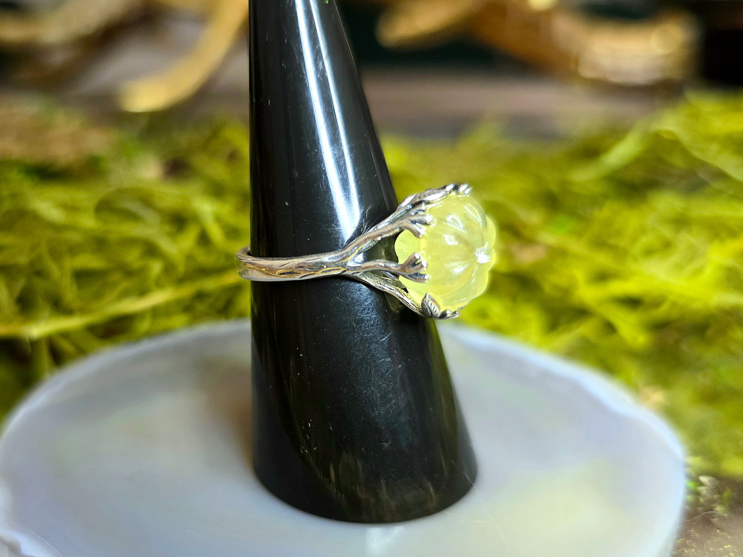Prehnite Pumpkin Ring B