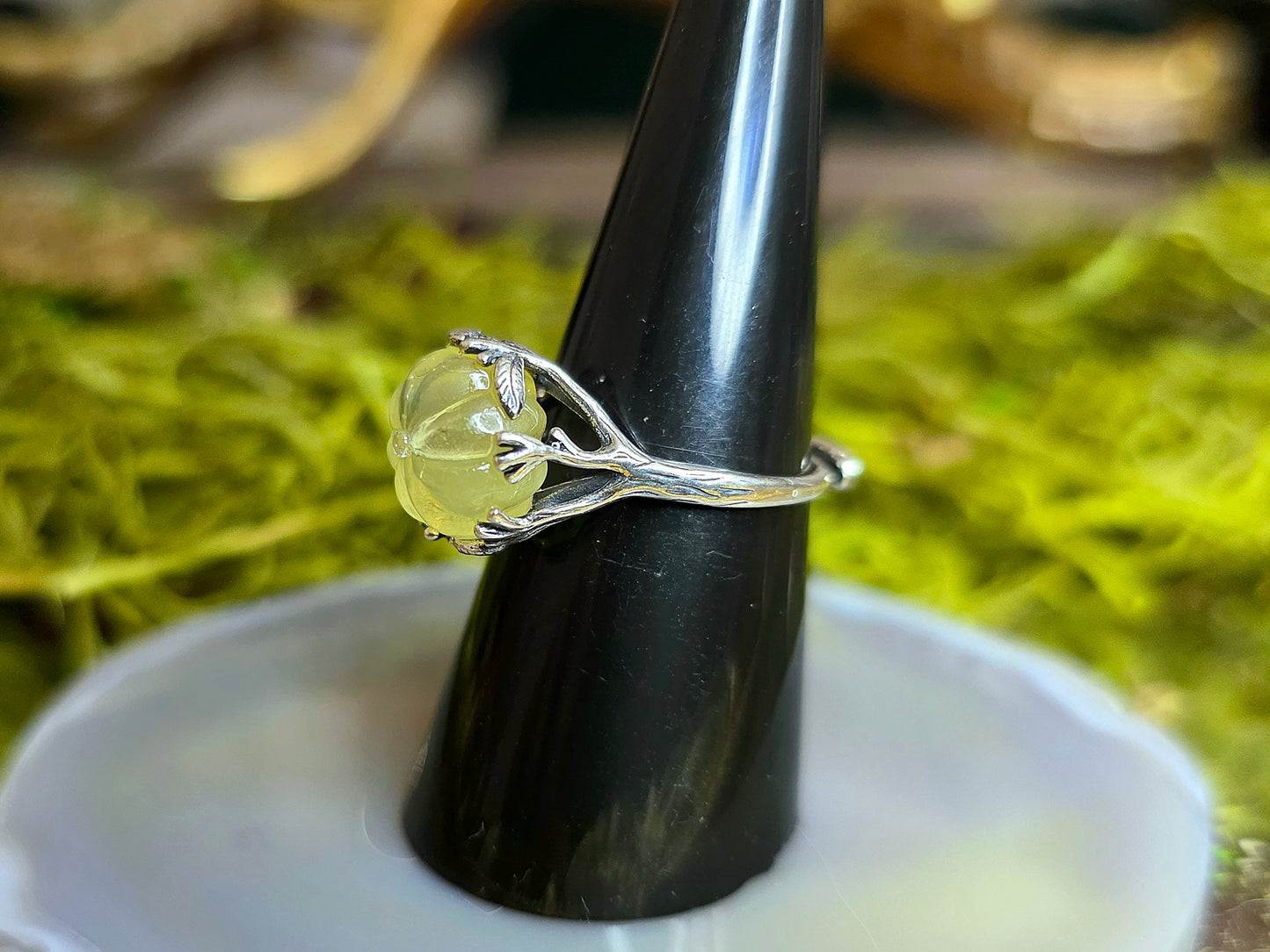 Prehnite Pumpkin Ring B