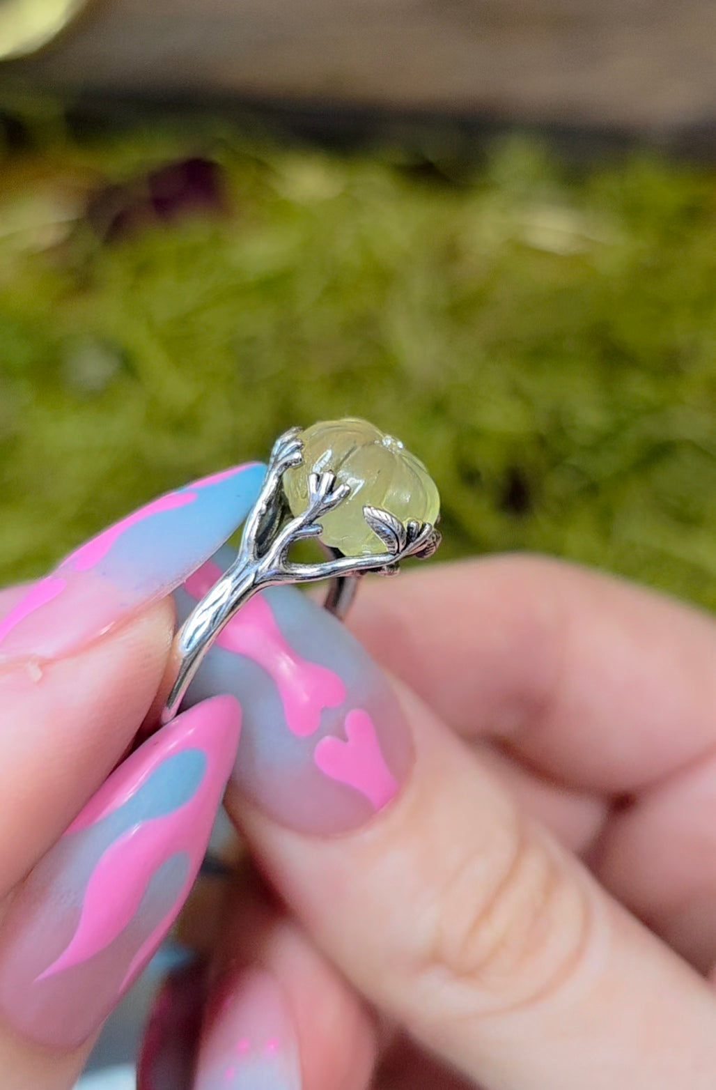 Prehnite Pumpkin Ring B