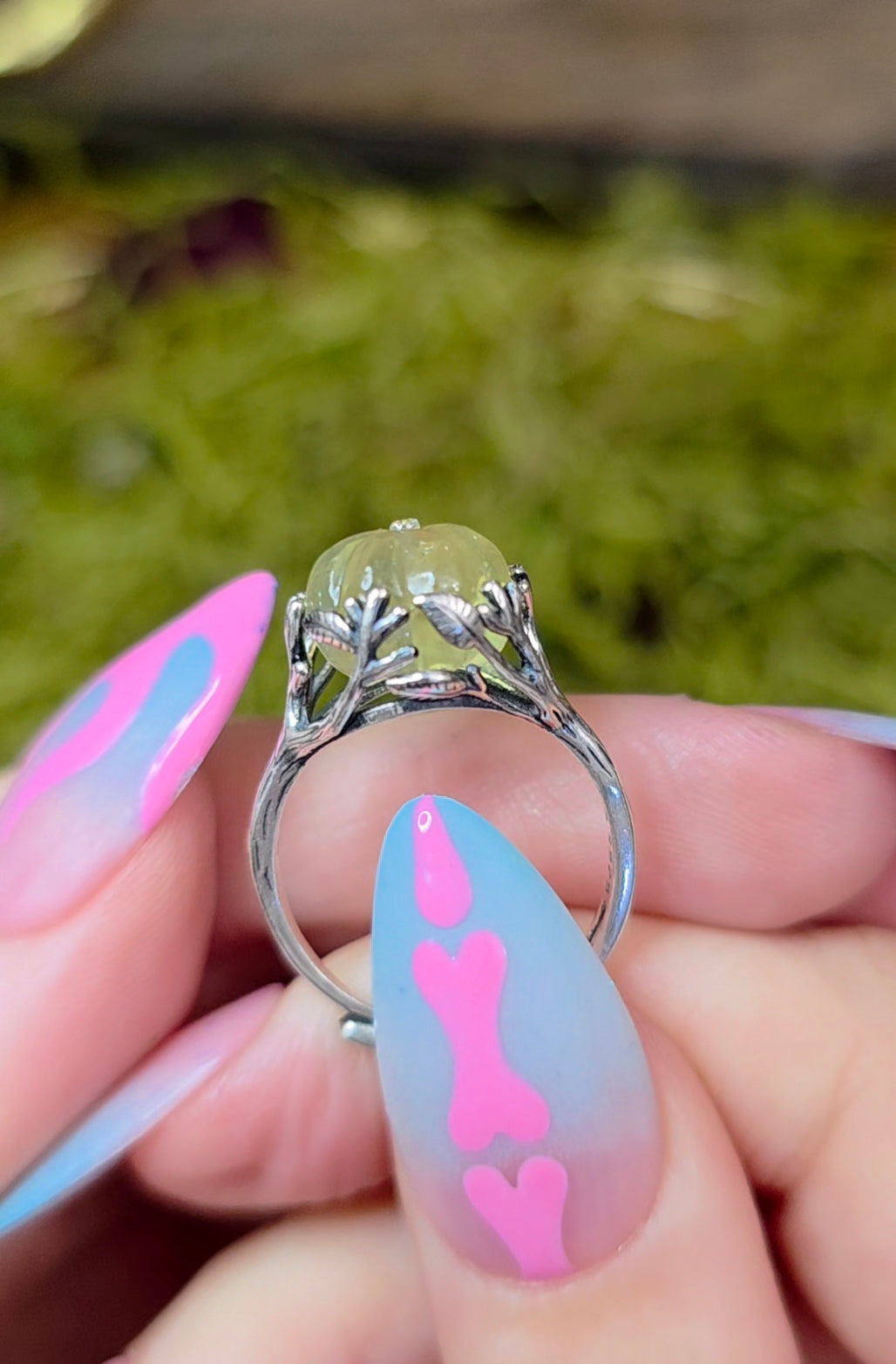Prehnite Pumpkin Ring B