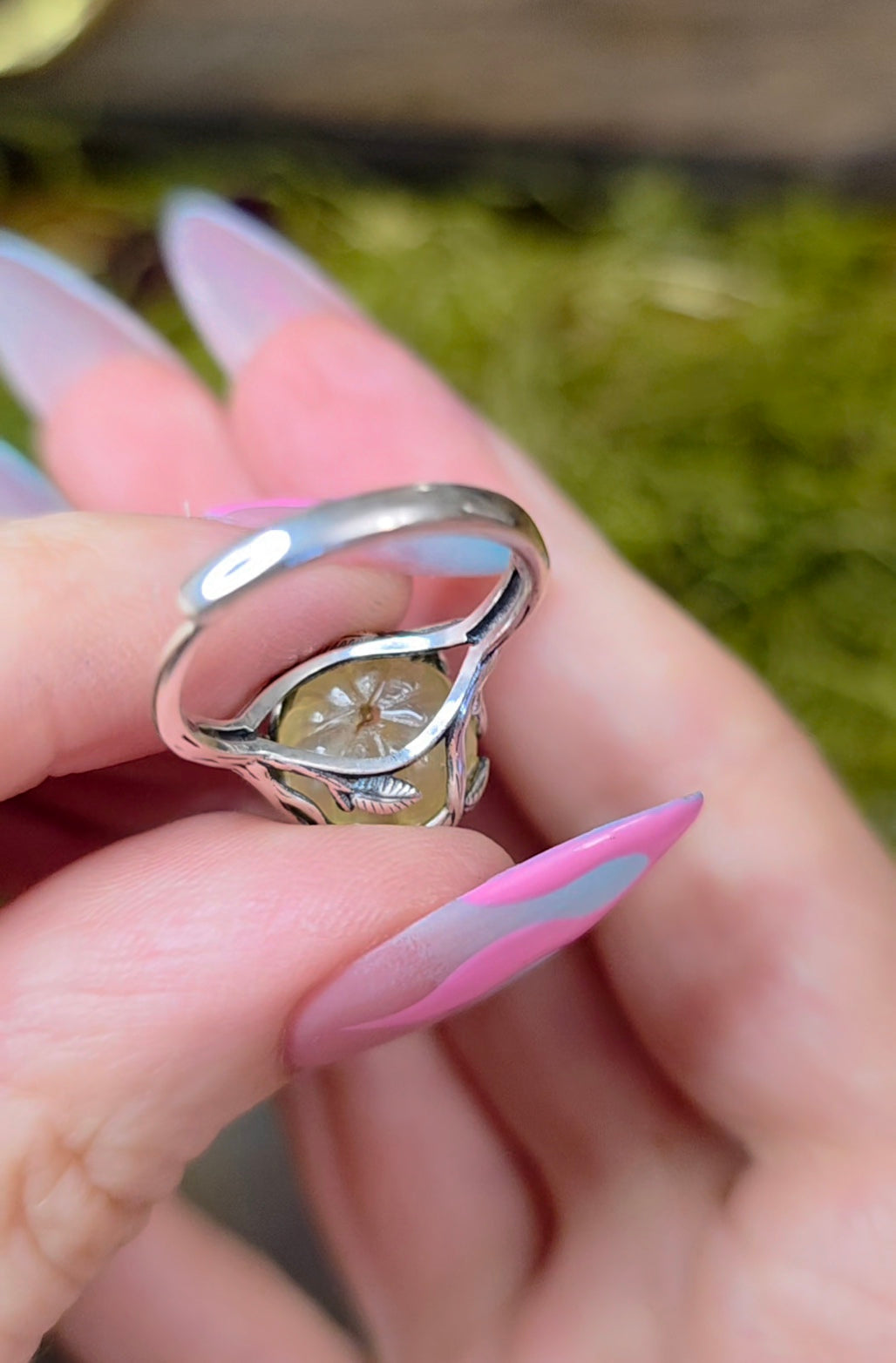 Prehnite Pumpkin Ring B