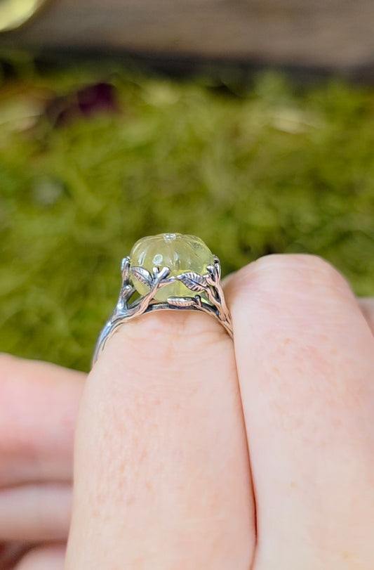 Prehnite Pumpkin Ring B