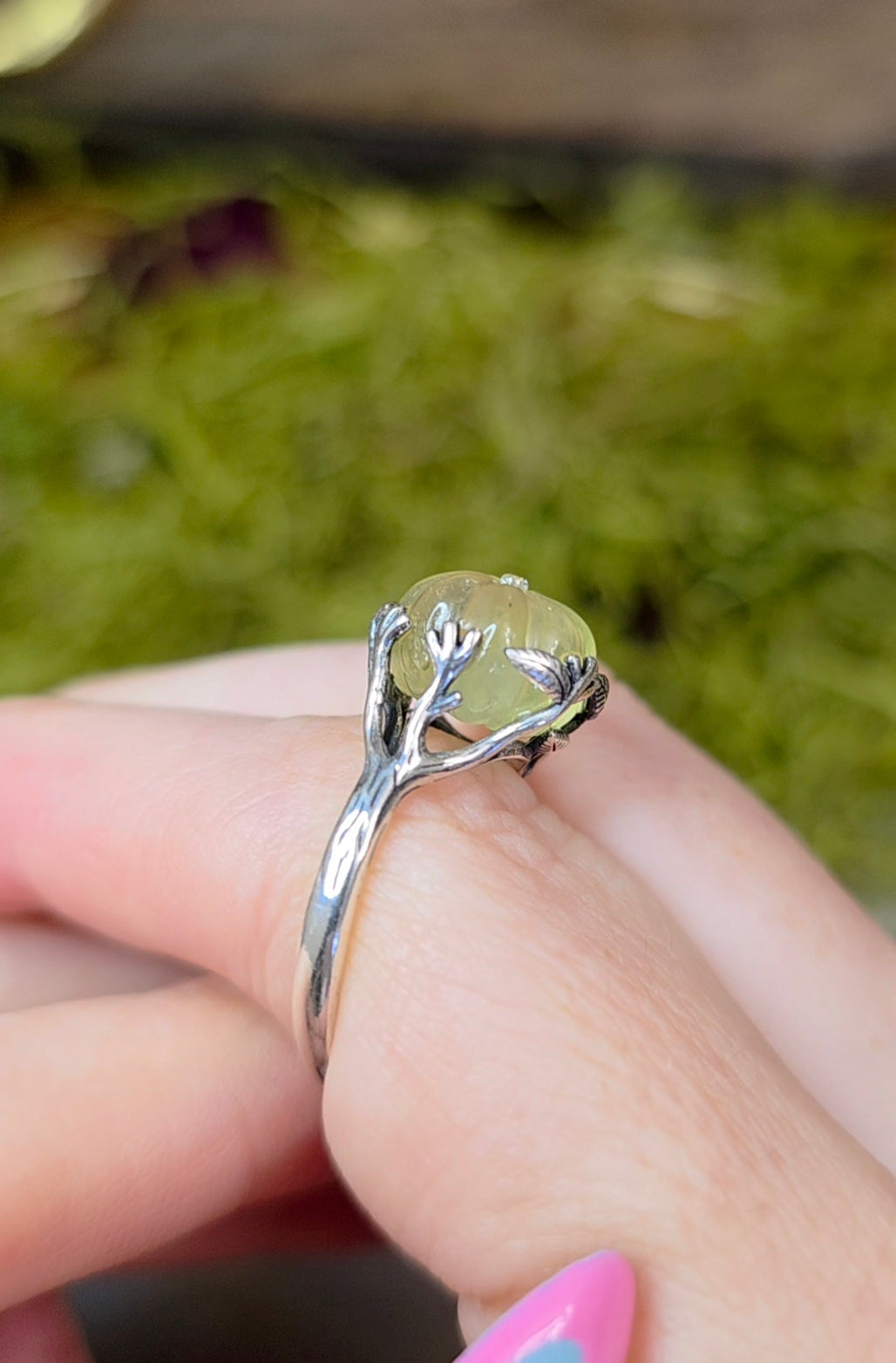 Prehnite Pumpkin Ring B