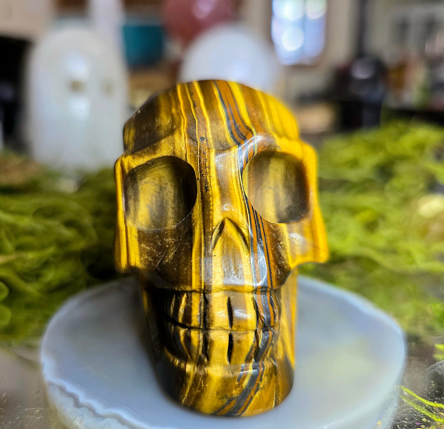 Tigers Eye Skull
