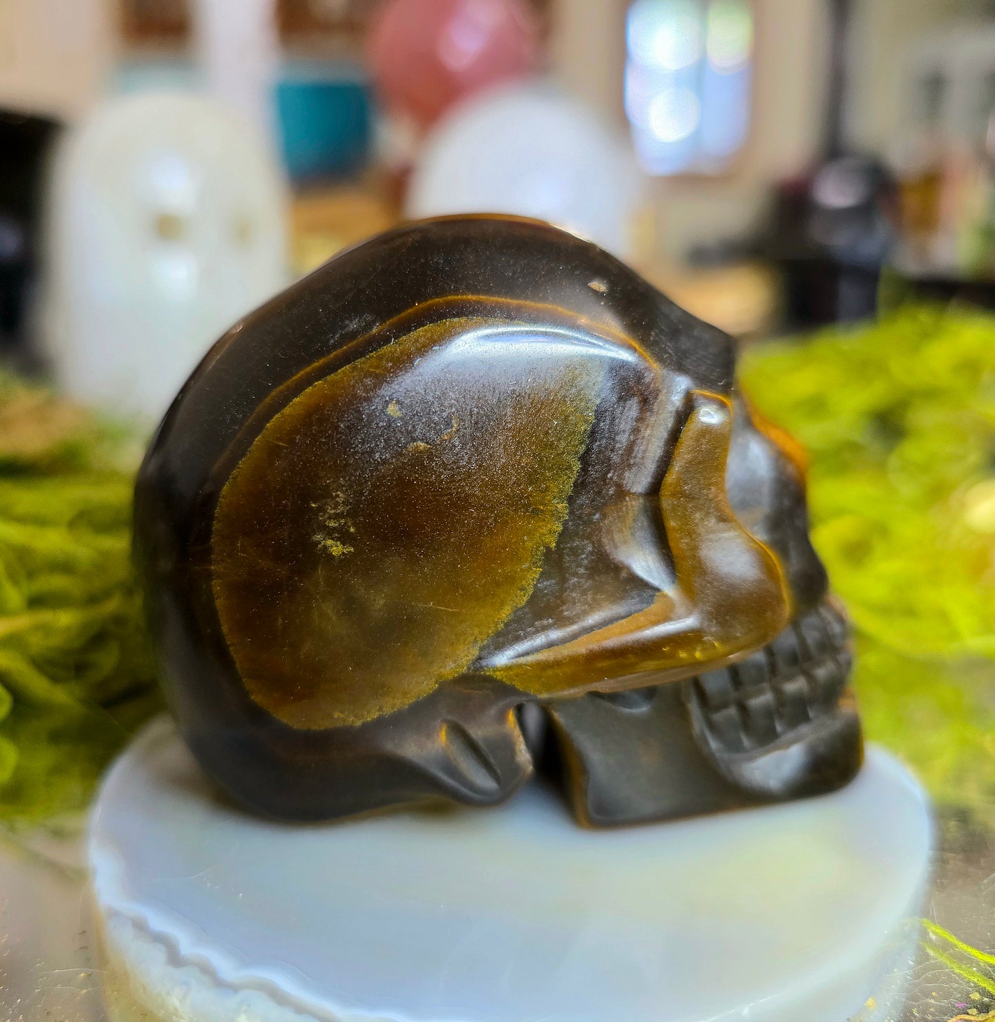 Tigers Eye Skull