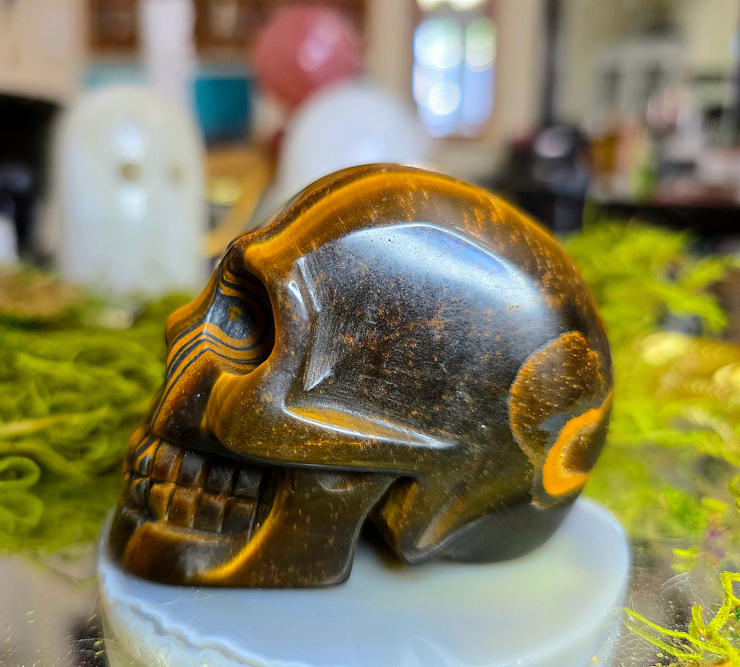 Tigers Eye Skull
