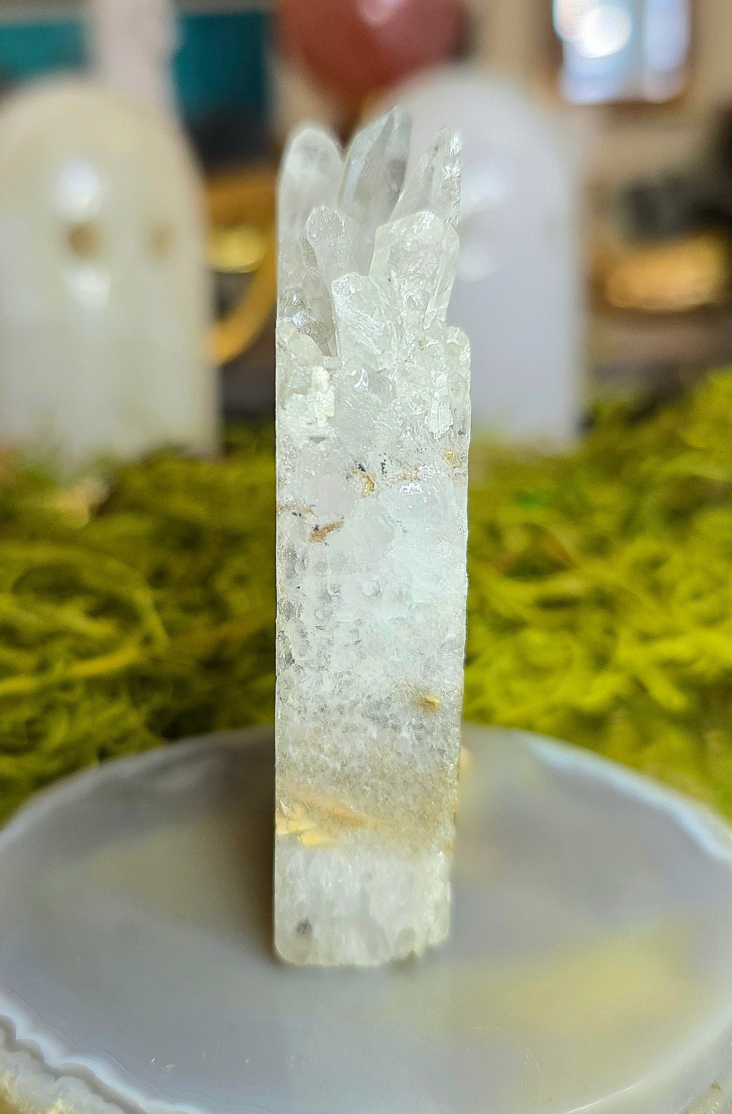 Clear Quartz in Matrix Skull A