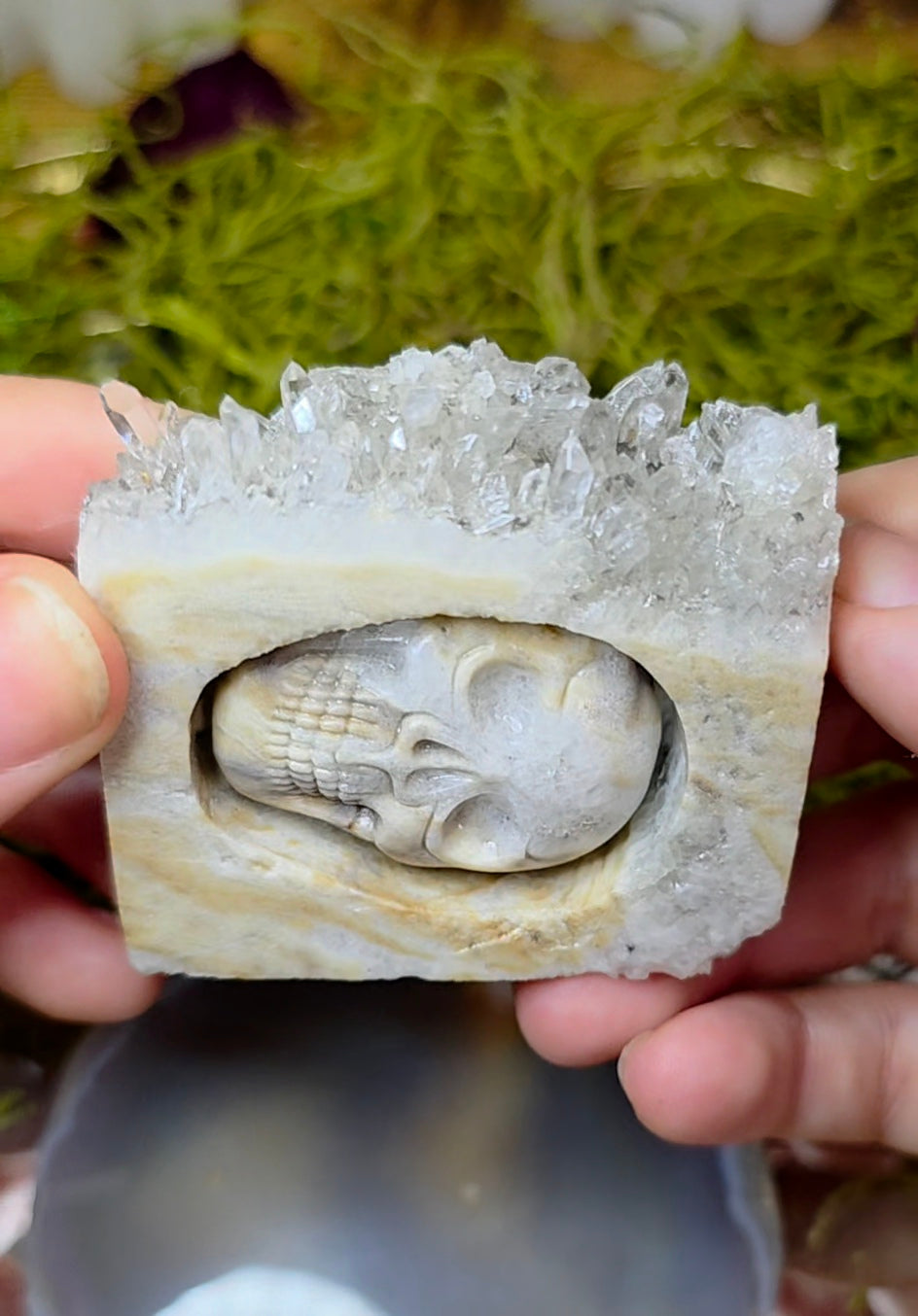Clear Quartz in Matrix Skull B