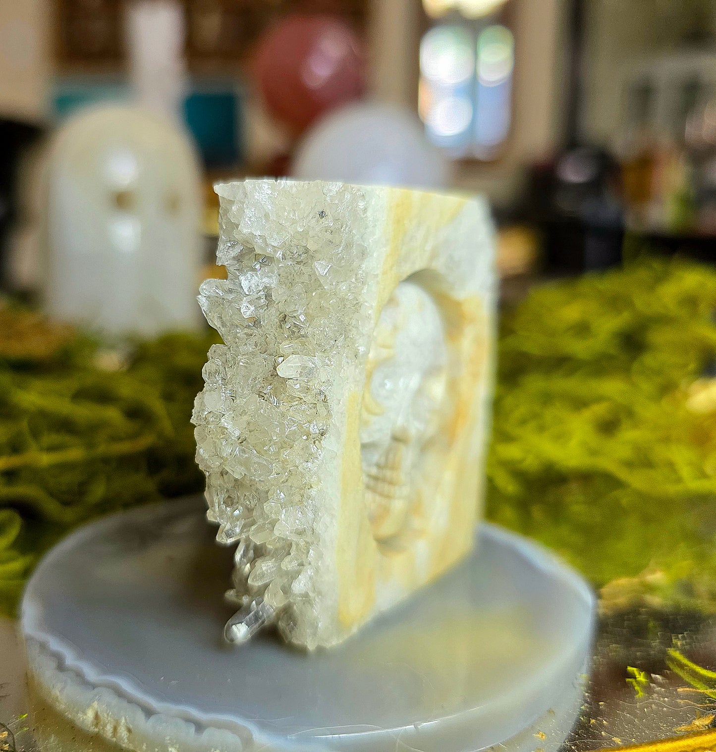 Clear Quartz in Matrix Skull B