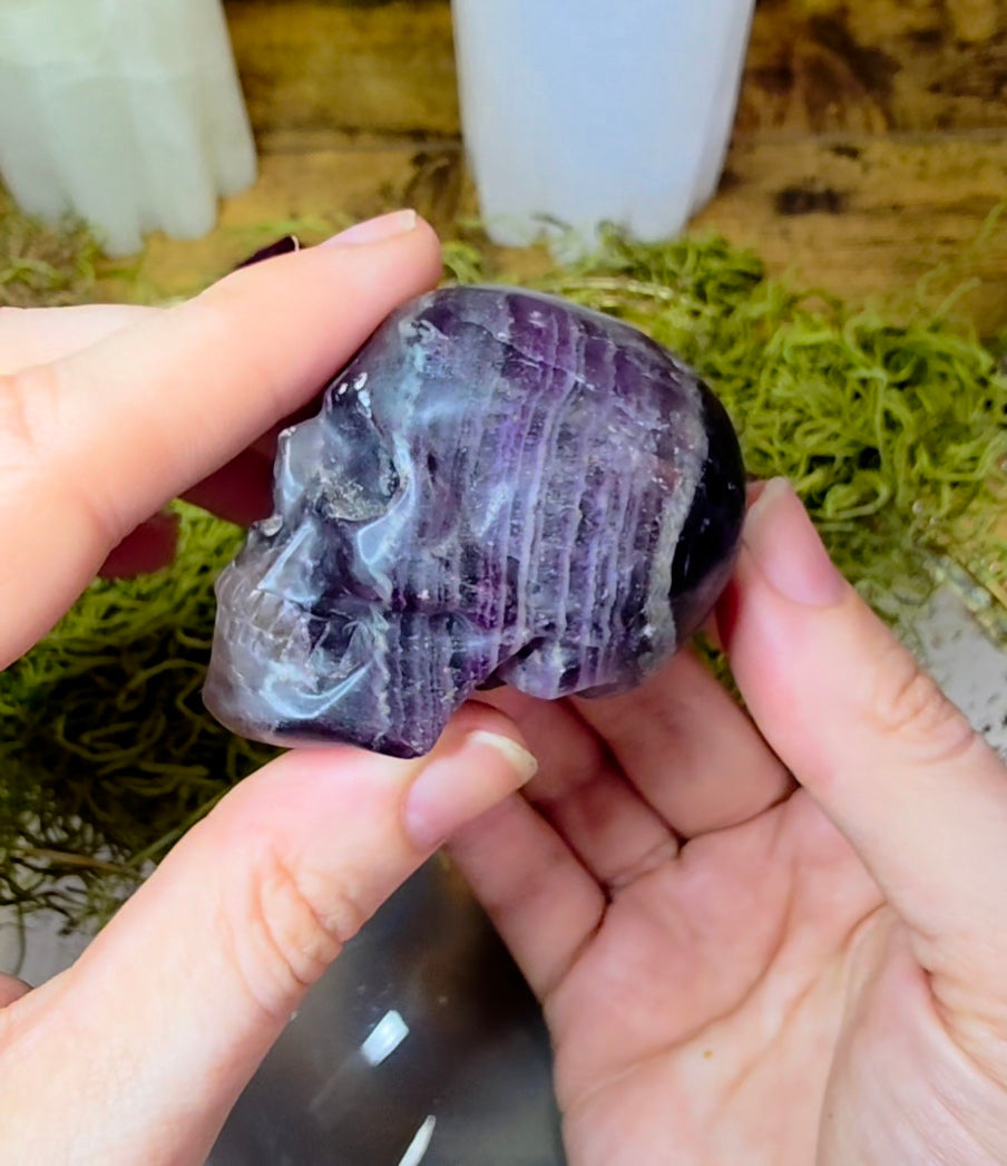 Root Fluorite Skull A