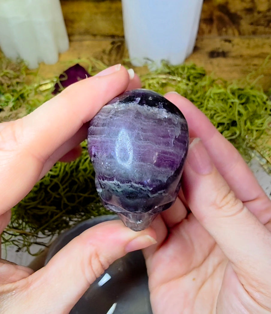 Root Fluorite Skull A