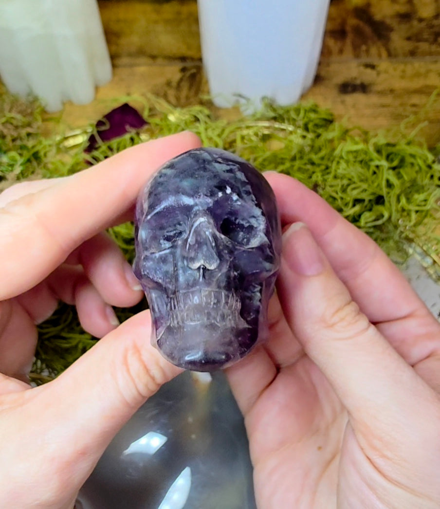 Root Fluorite Skull A