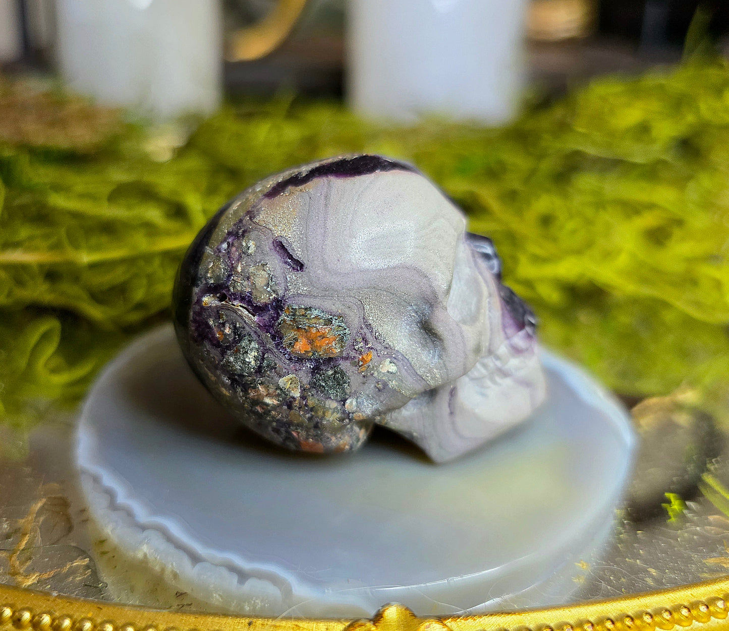 Root Fluorite Skull B