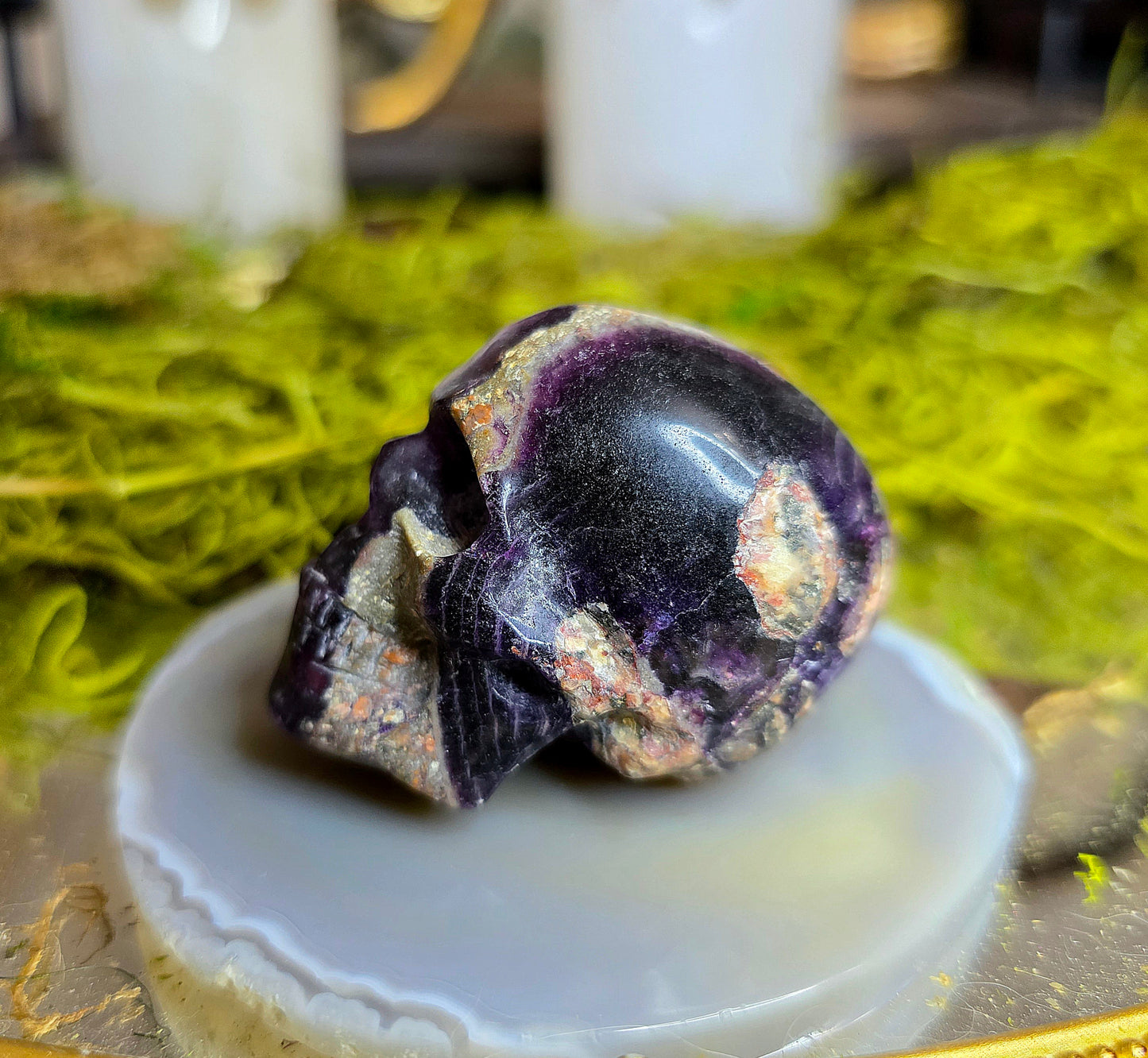 Root Fluorite Skull B