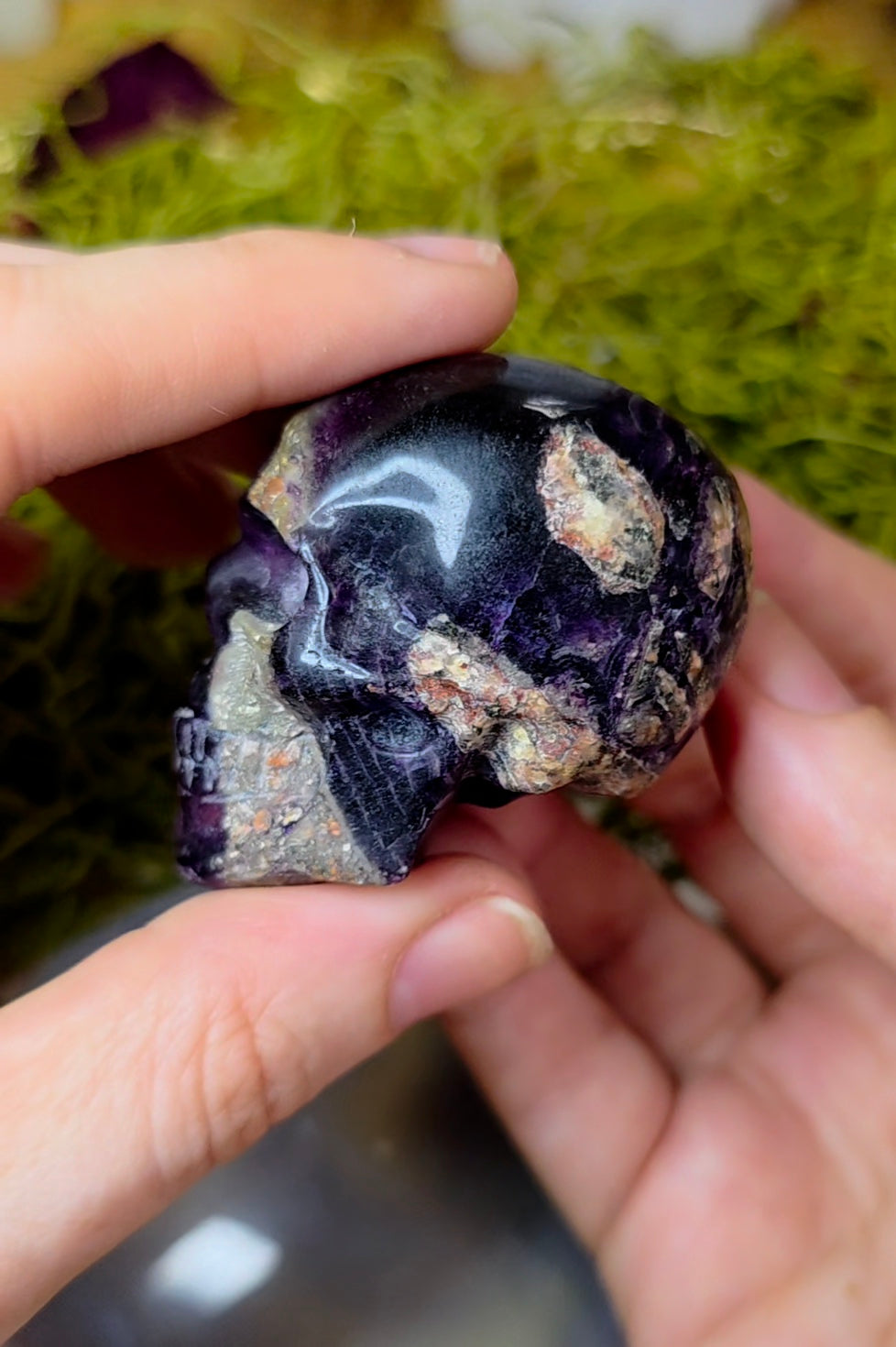 Root Fluorite Skull B