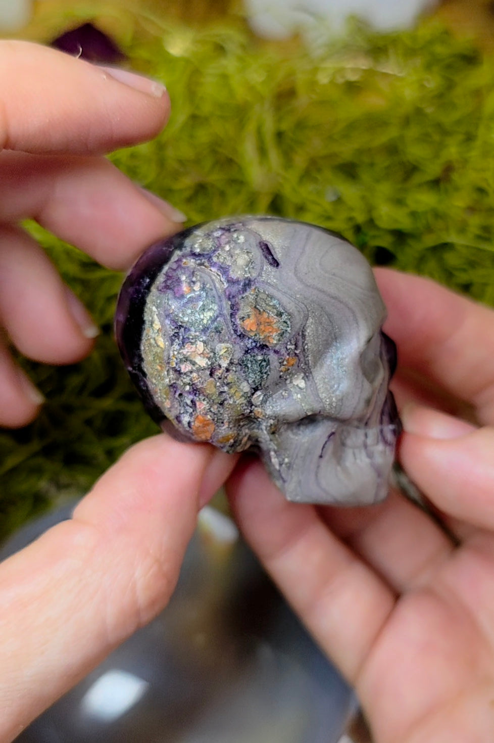 Root Fluorite Skull B