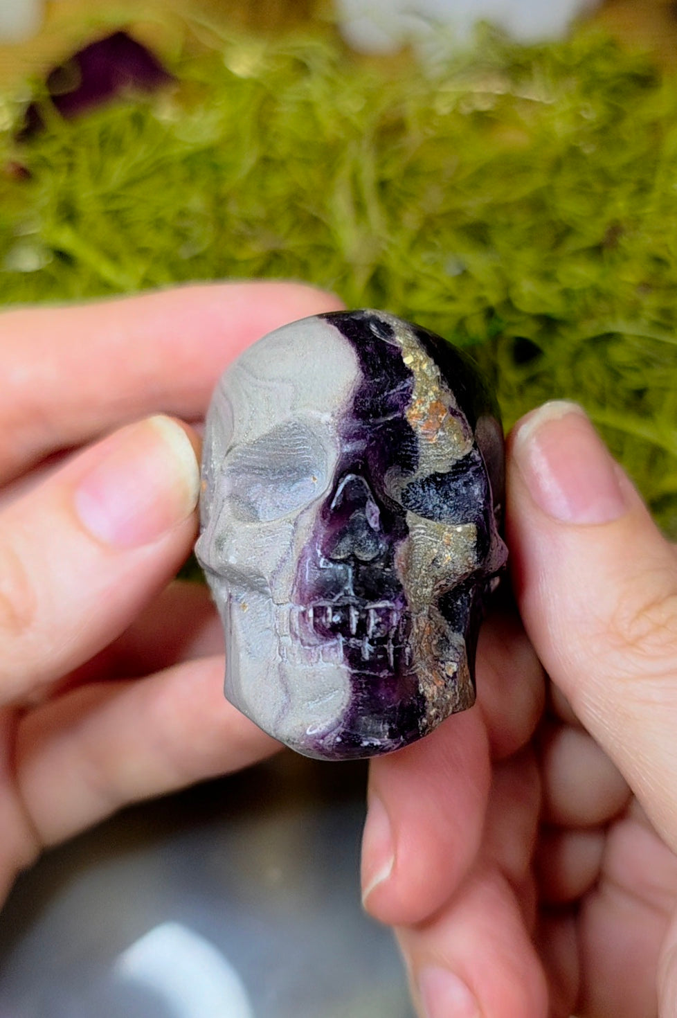 Root Fluorite Skull B