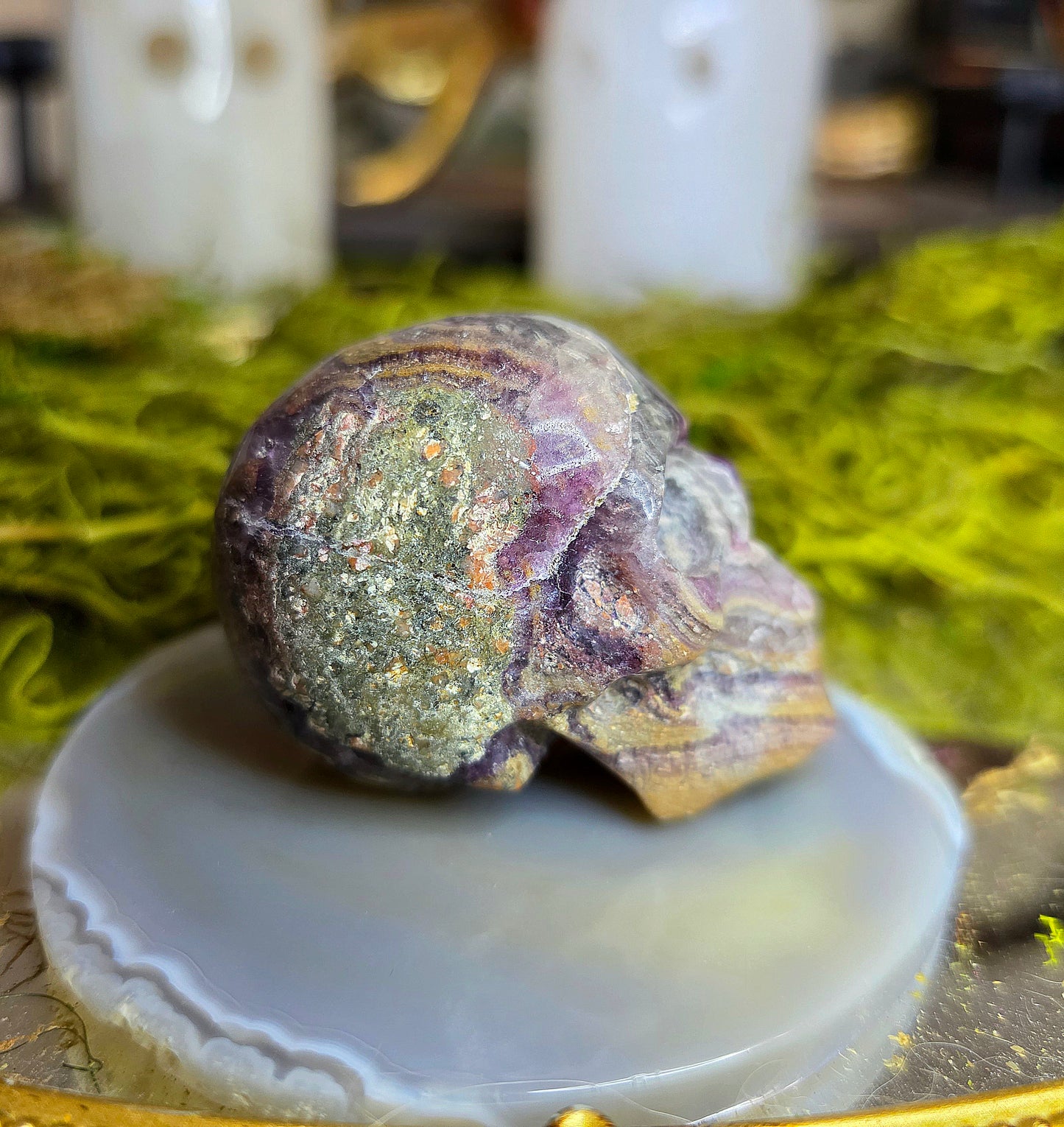Root Fluorite Skull C