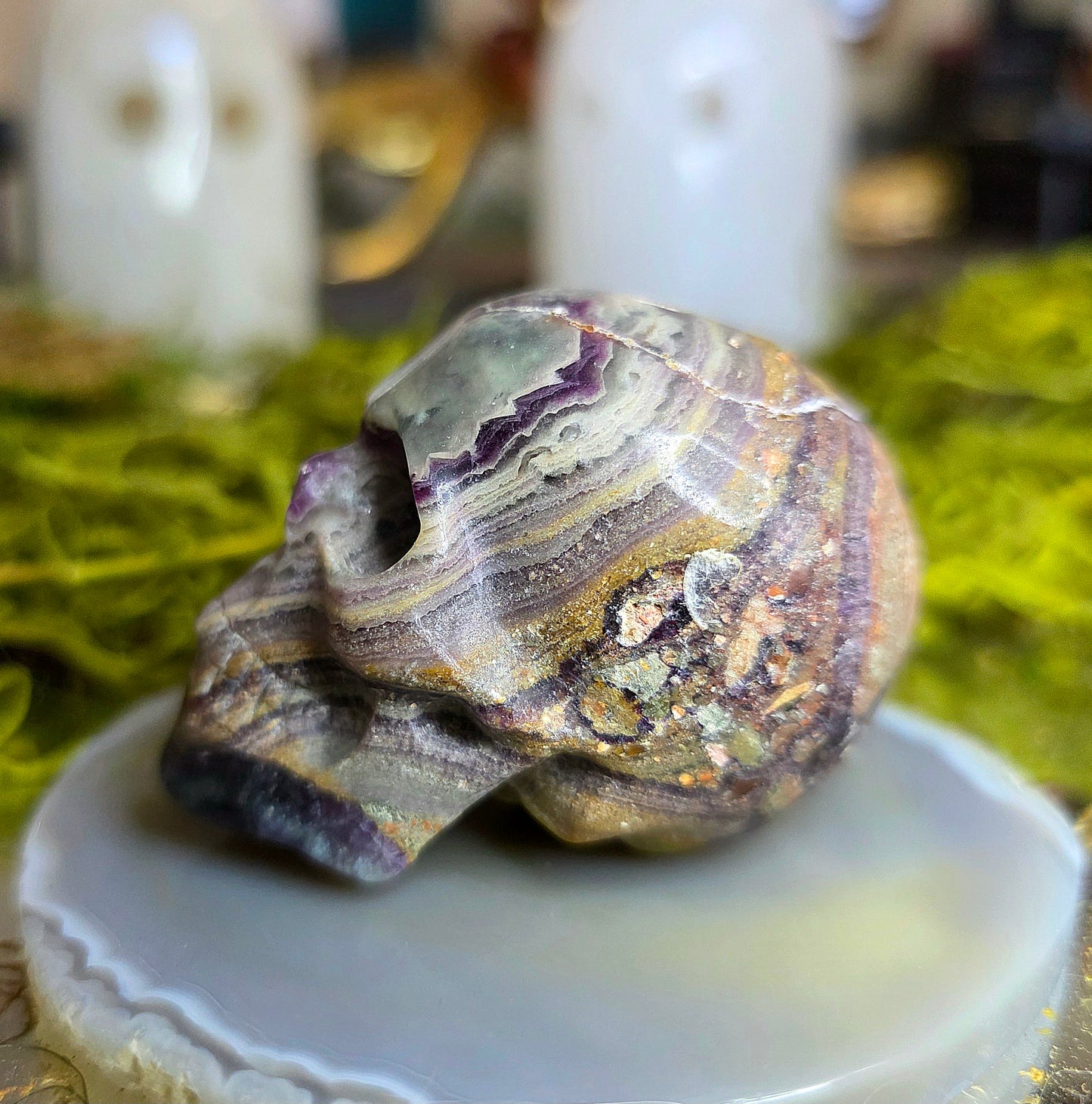 Root Fluorite Skull C