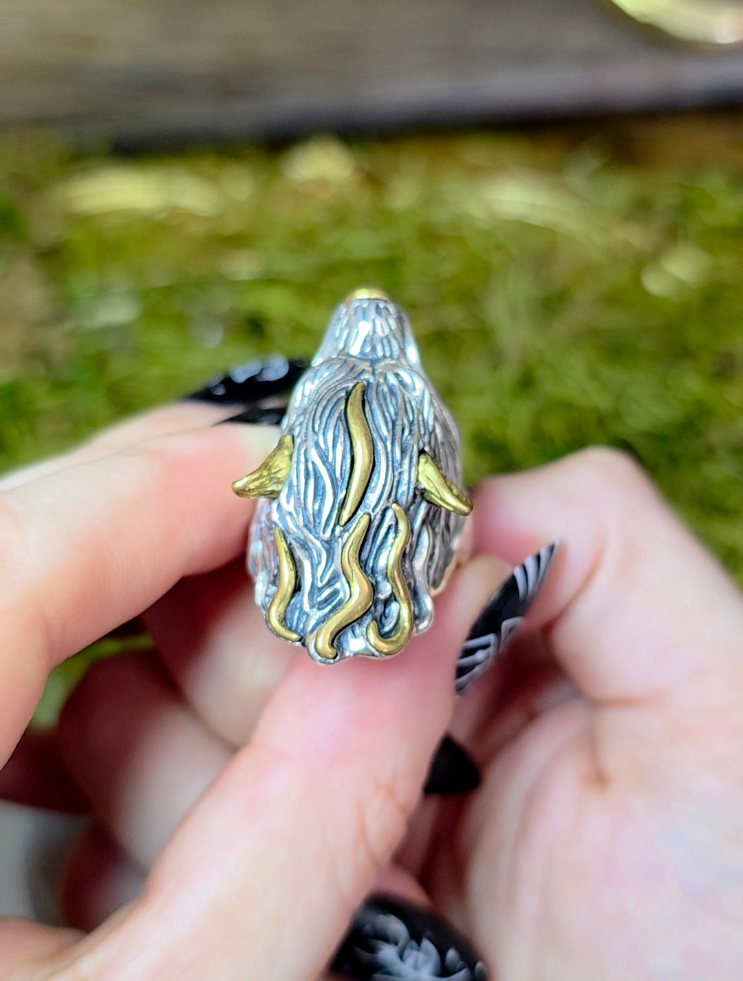 Turquoise-Eyed Werewolf Ring
