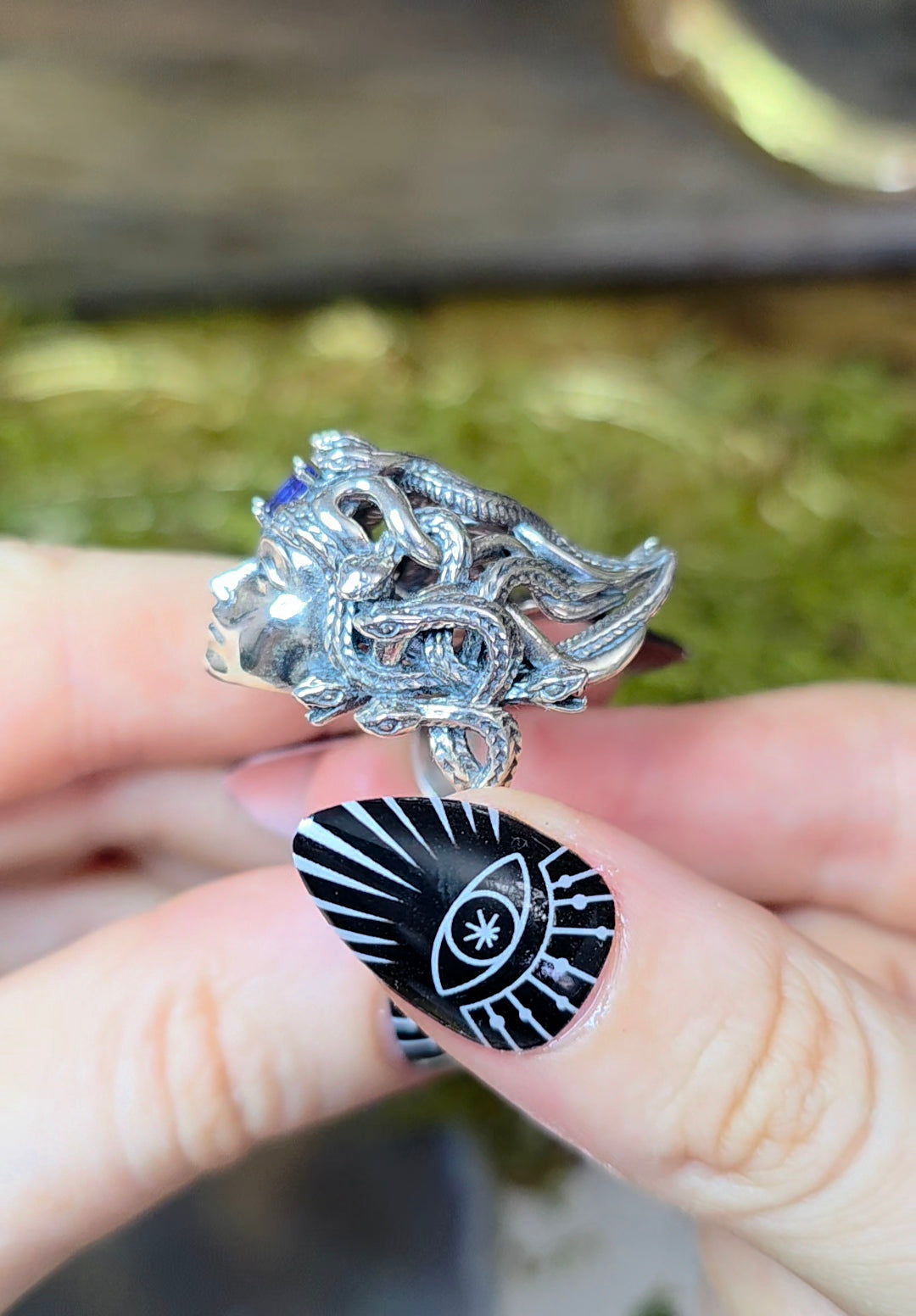 Tanzanite Medusa Ring