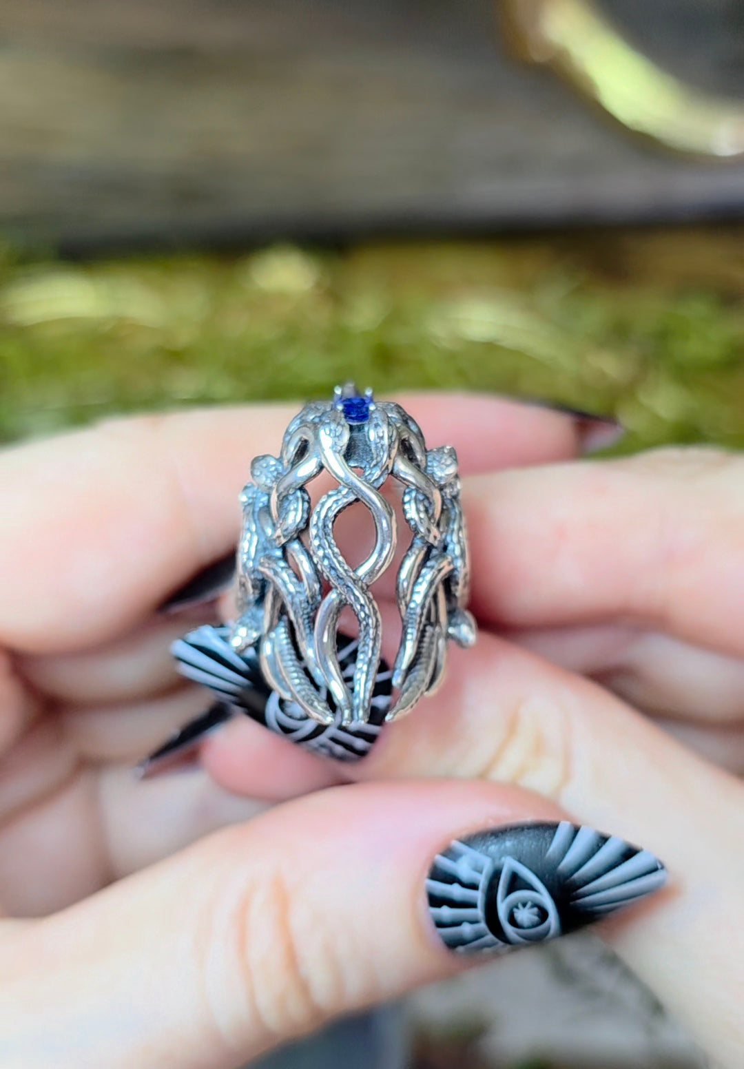 Tanzanite Medusa Ring