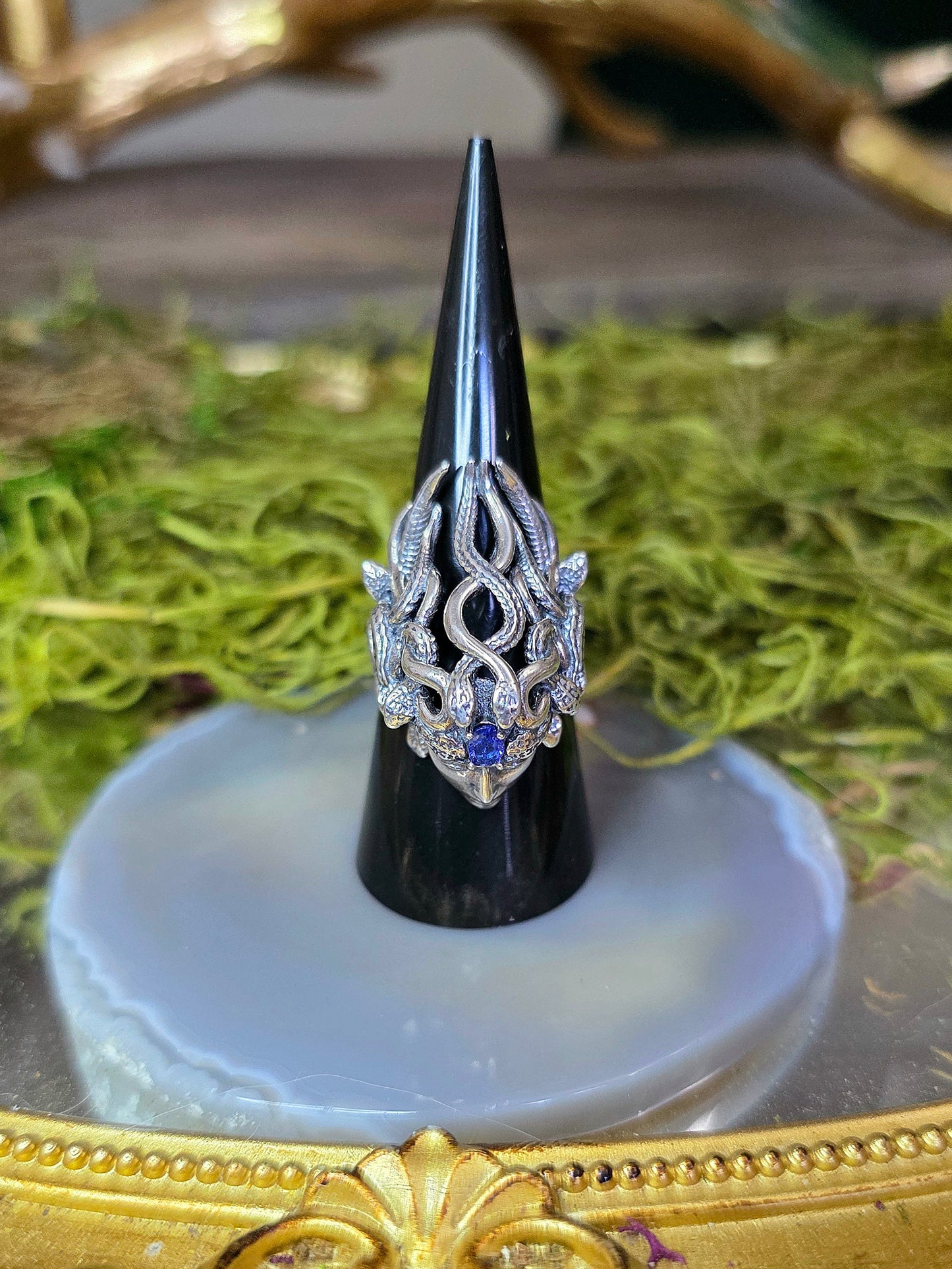 Tanzanite Medusa Ring