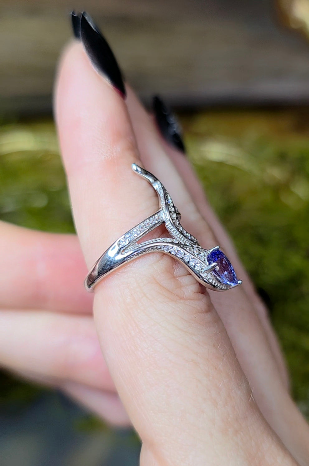 Tanzanite Snake Ring C
