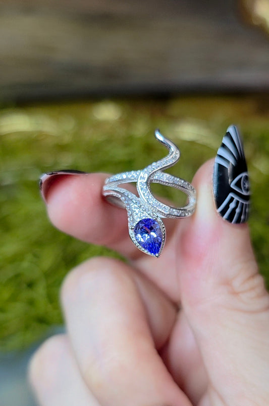 Tanzanite Snake Ring C
