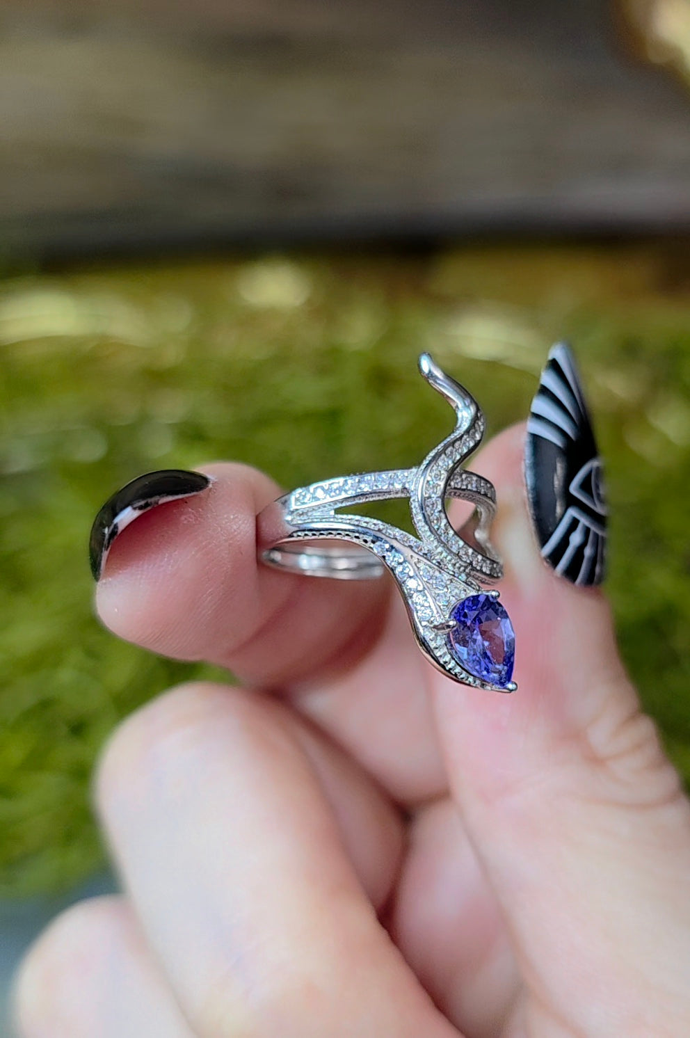 Tanzanite Snake Ring C