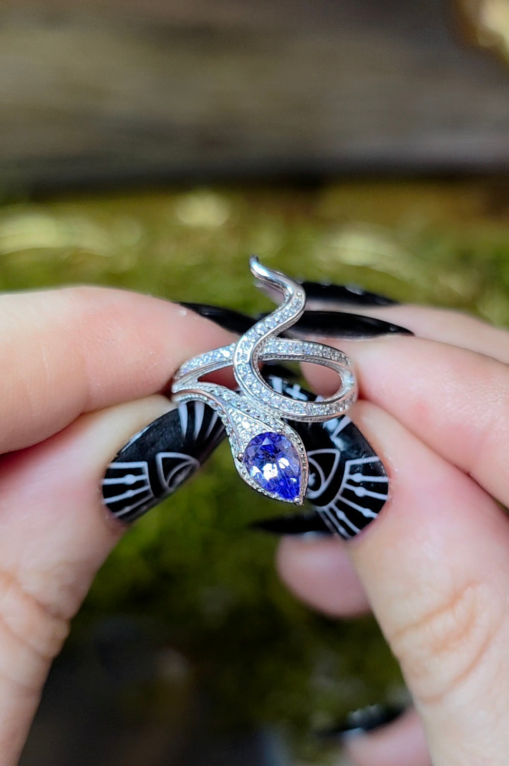 Tanzanite Snake Ring C