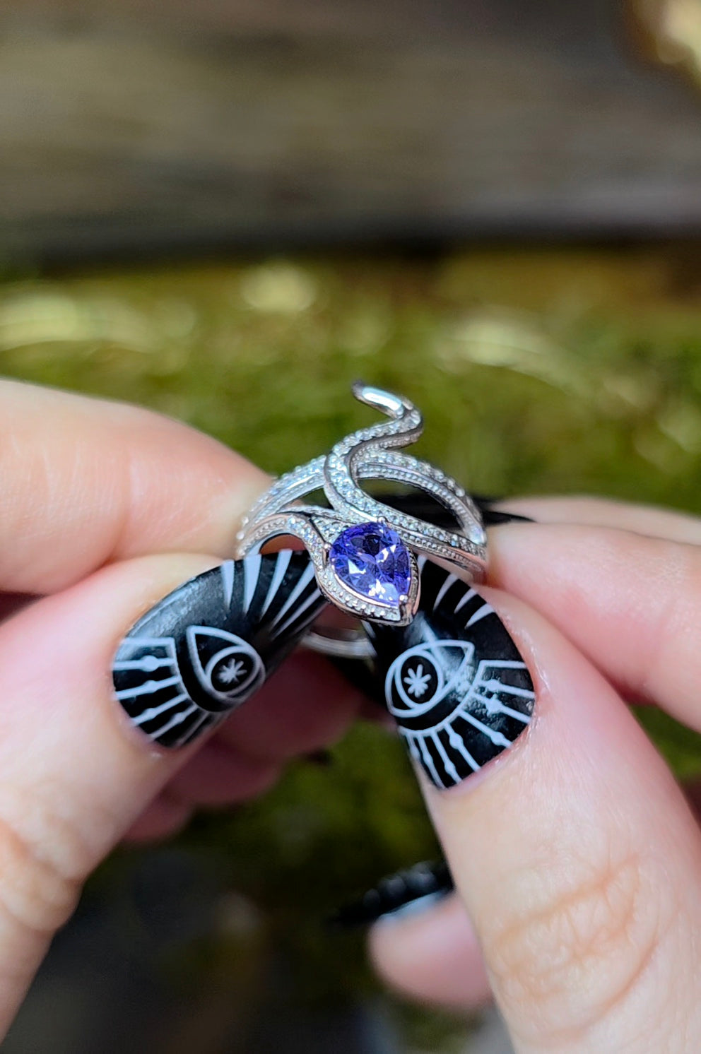 Tanzanite Snake Ring C