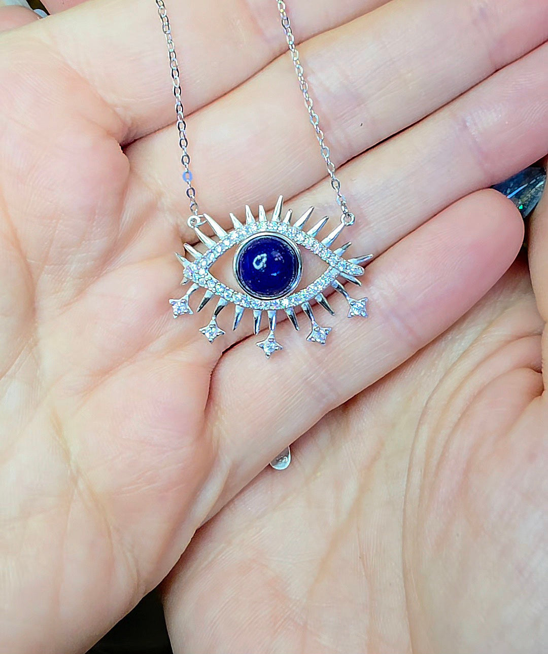 Lapis Lazuli Evil Eye Pendant
