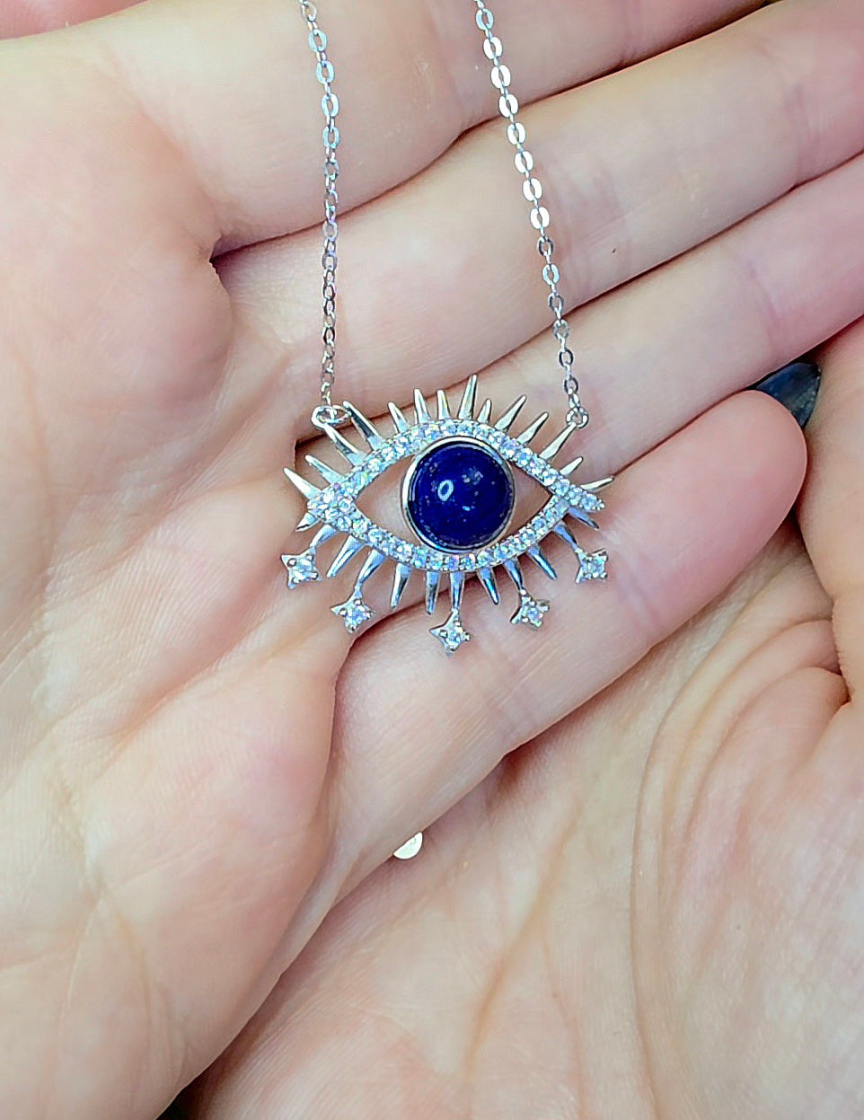 Lapis Lazuli Evil Eye Pendant