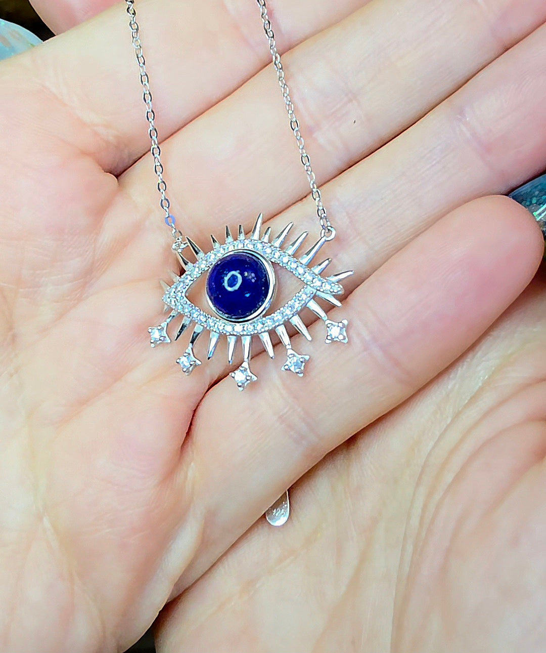 Lapis Lazuli Evil Eye Pendant