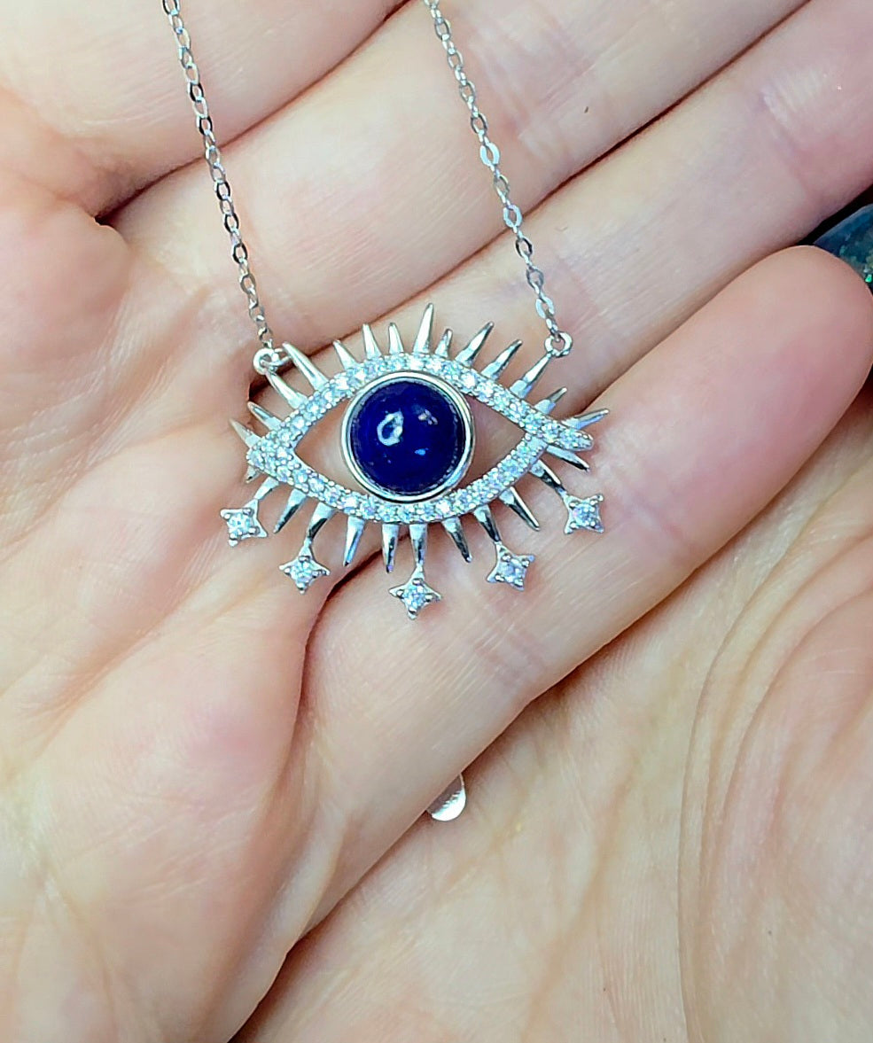 Lapis Lazuli Evil Eye Pendant