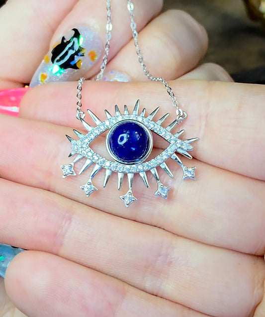 Lapis Lazuli Evil Eye Pendant